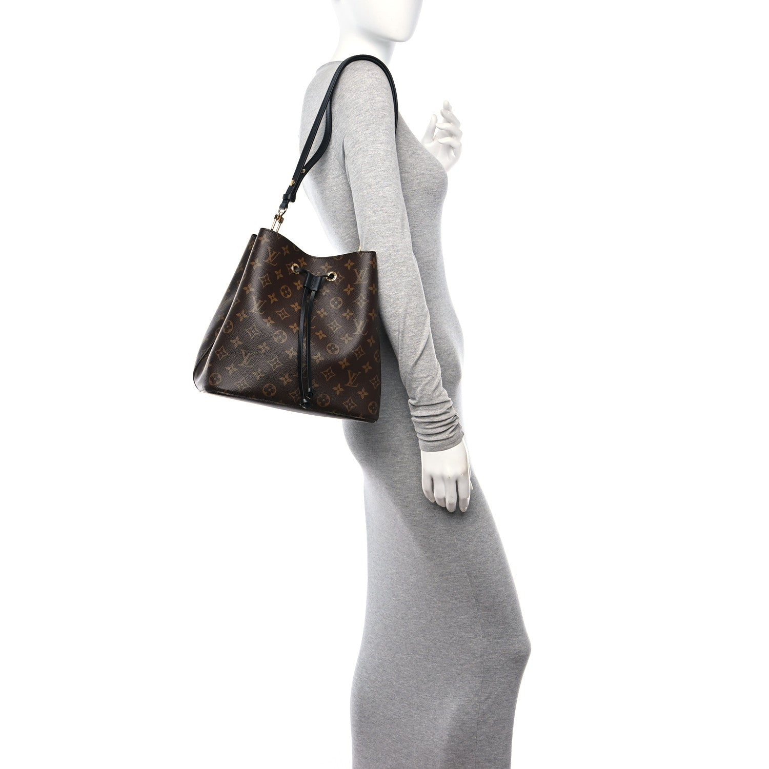 Louis Vuitton Monogram Neonoe MM Black 2 of 12