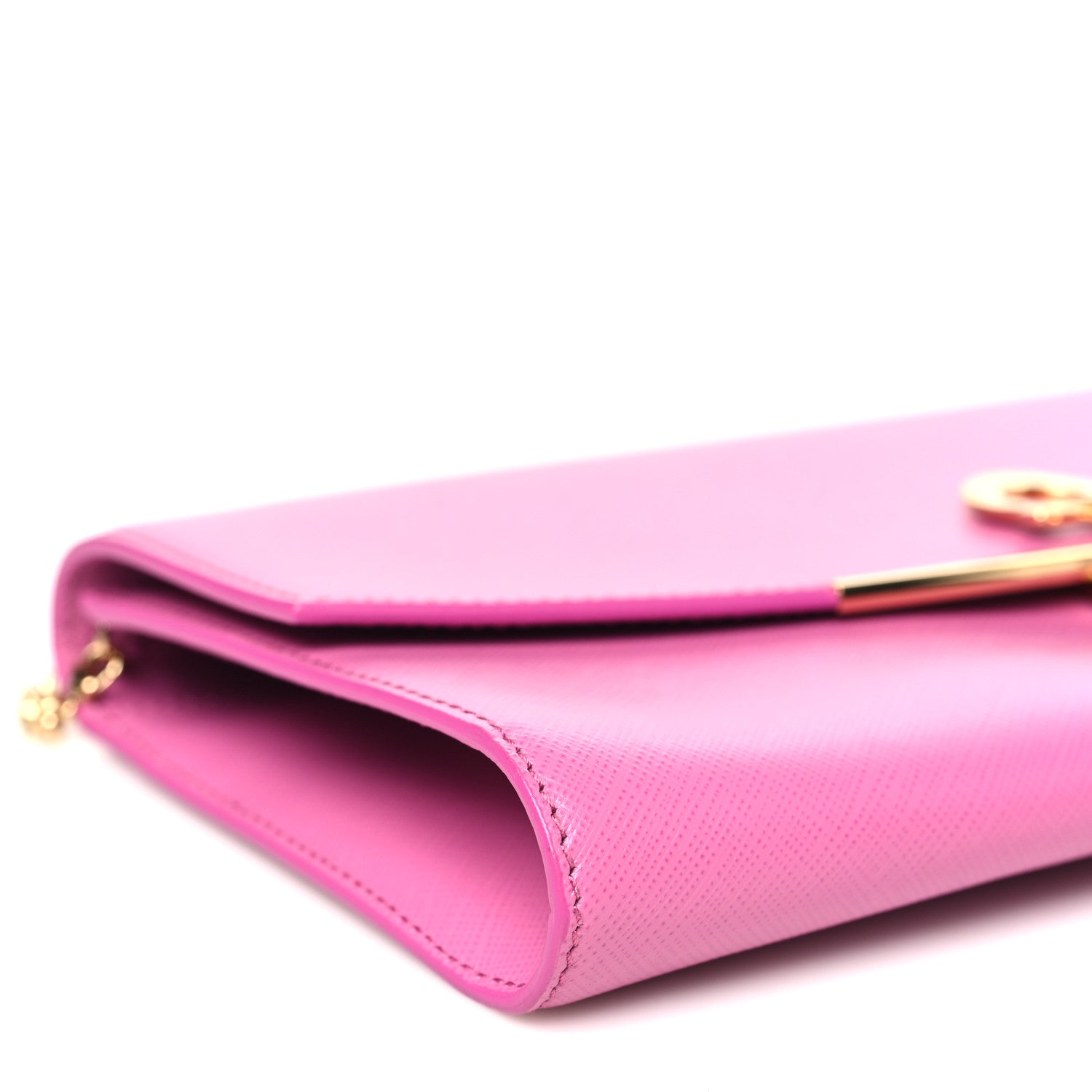 Salvatore Ferragamo Hammered Calfskin Mini Gancini Icona Bag Pink 9 of 10