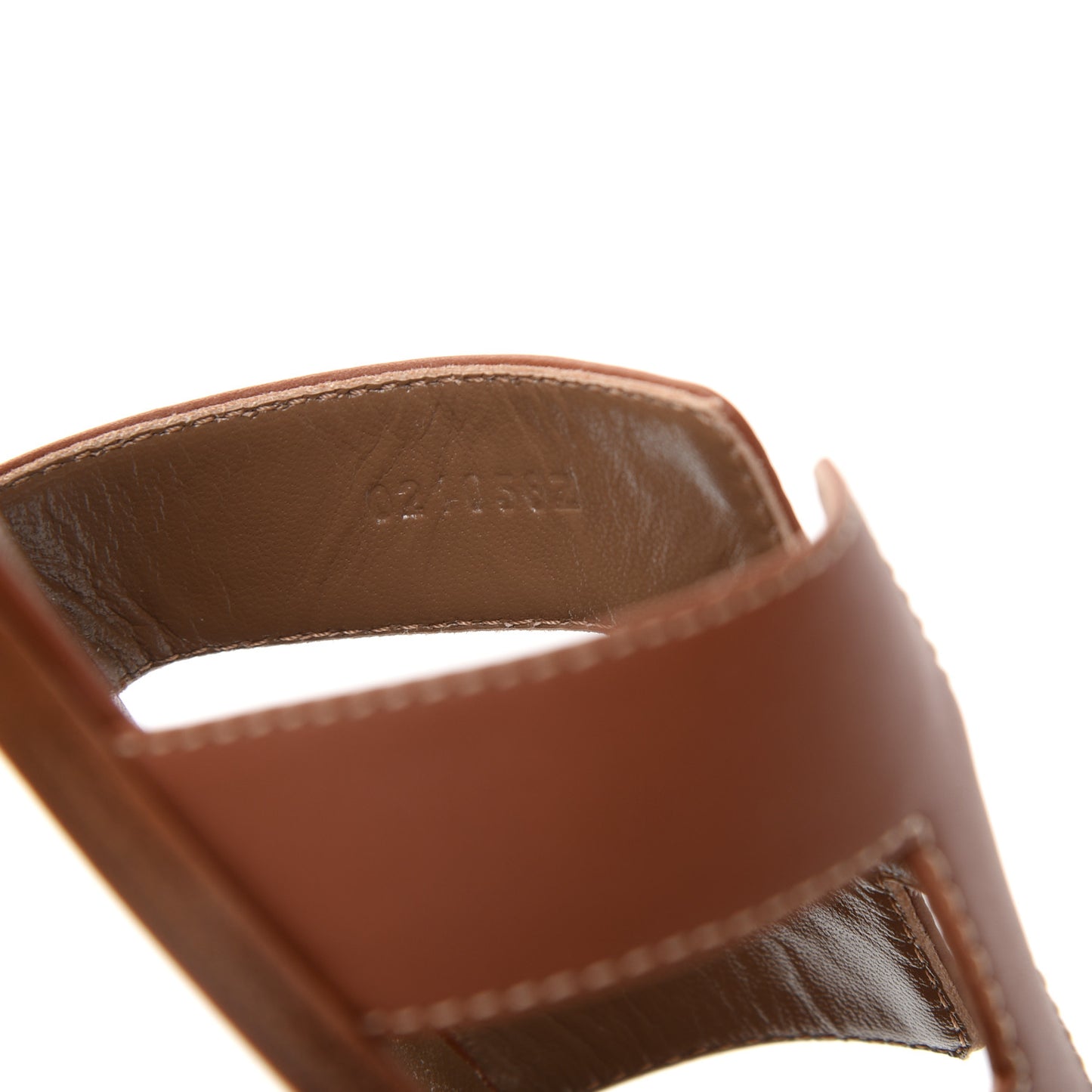 Box Calfskin Oran Sandals 38.5 Gold