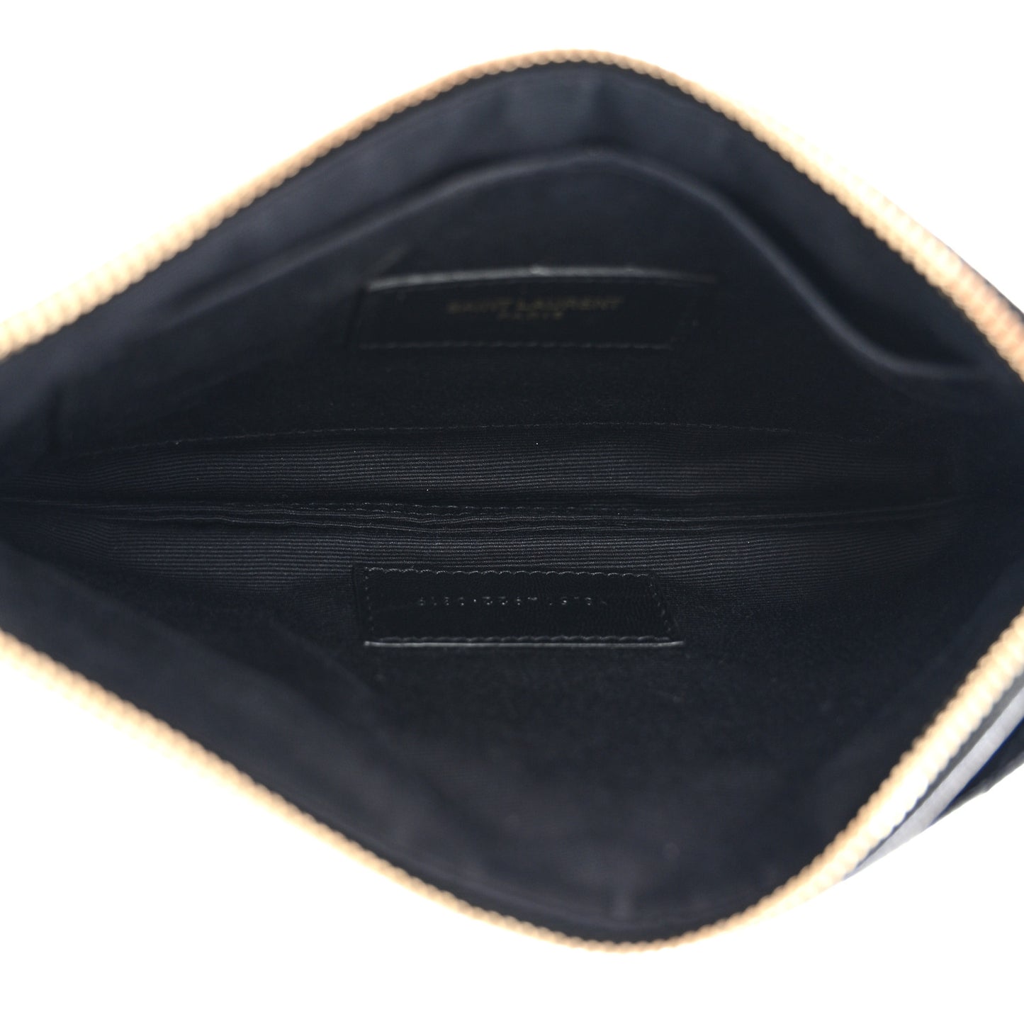 Grain De Poudre Chevron Monogram Bill Pouch Black