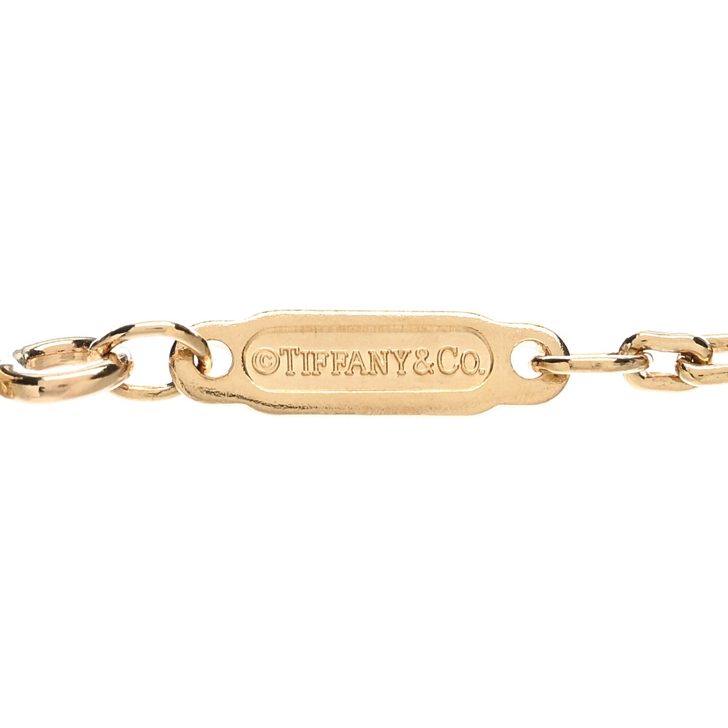 18K Yellow Gold Diamond Medium T Smile Pendant Necklace