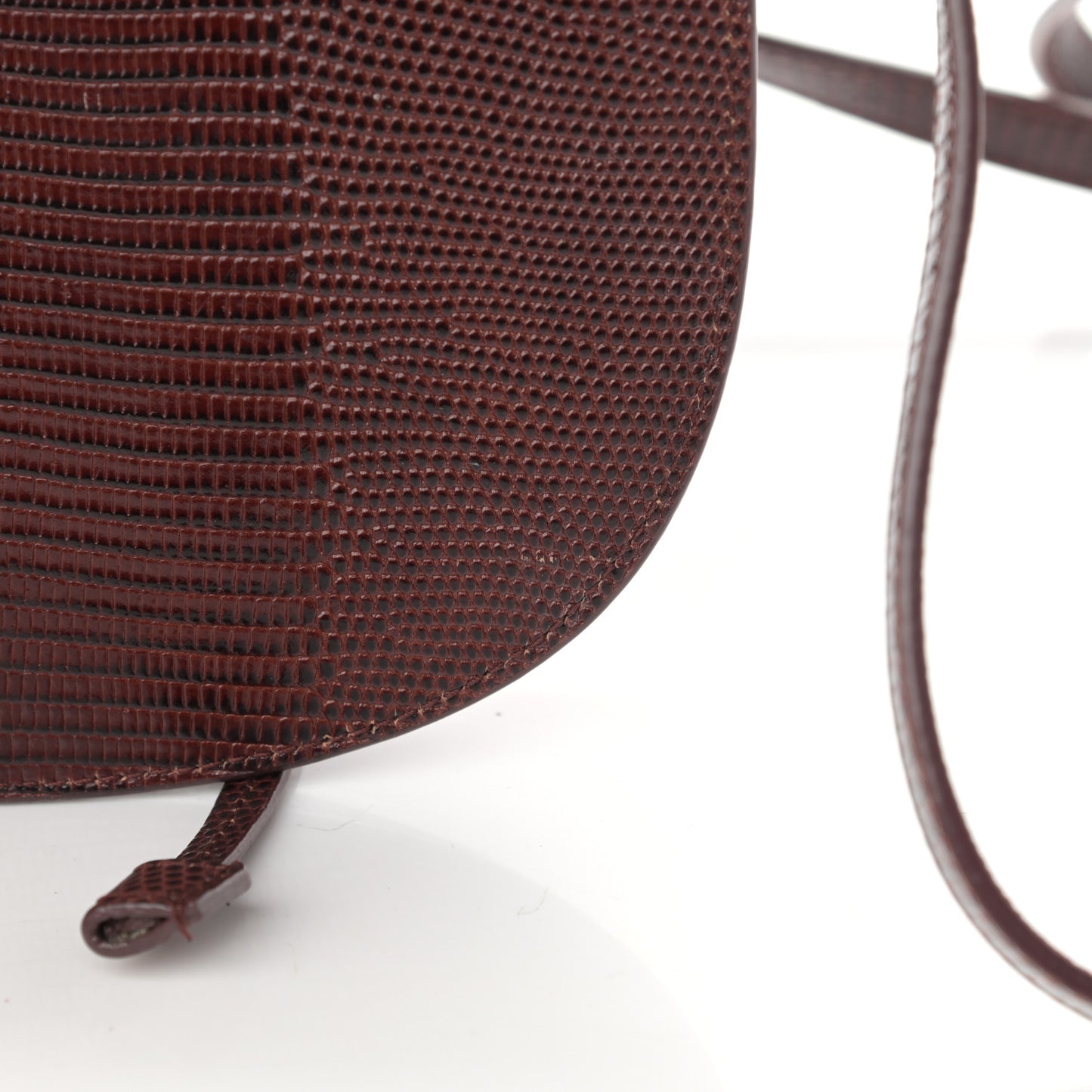 Lizard Small Datcha Satchel Bag Brown