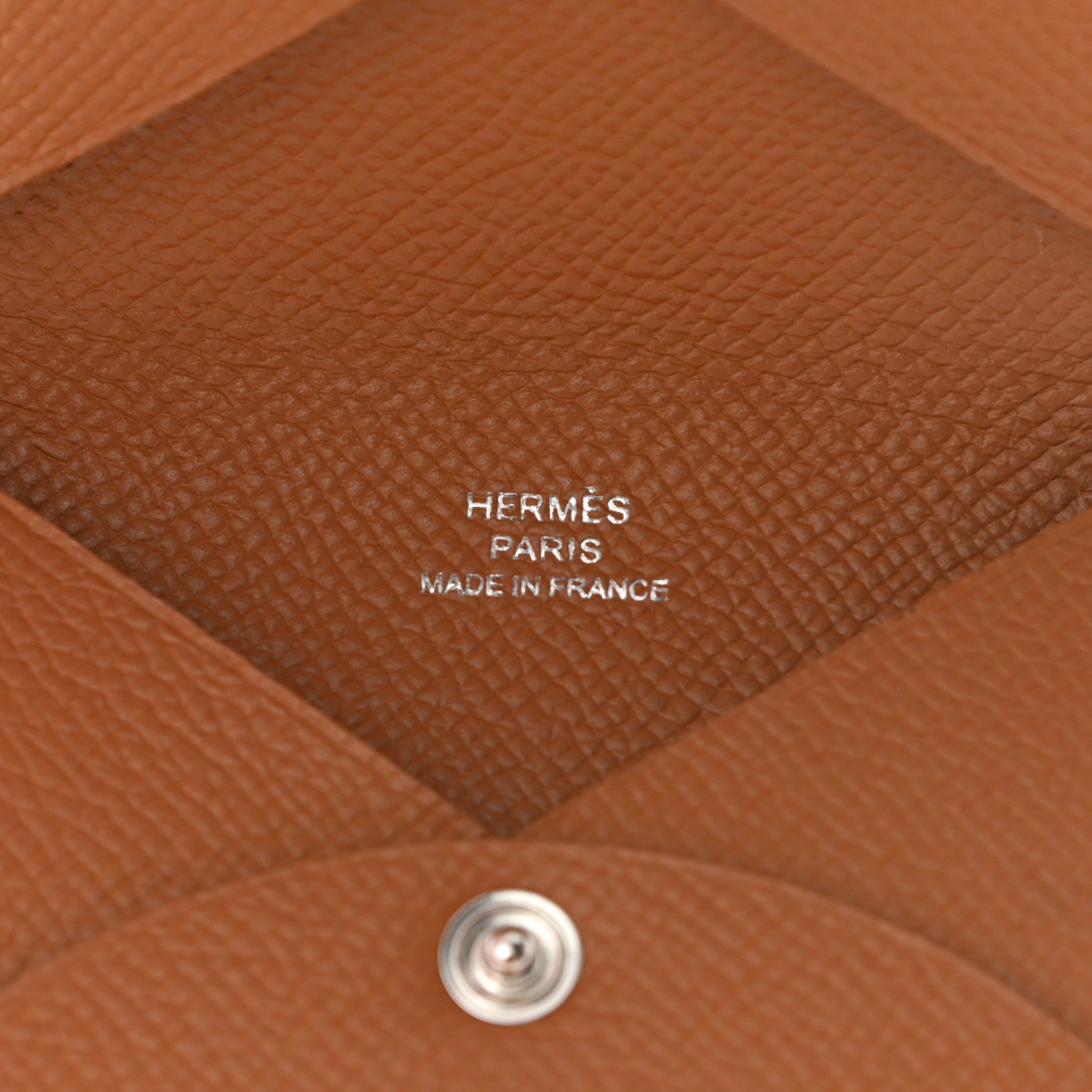 Hermes Epsom Calvi Card Case Gold 5 of 8