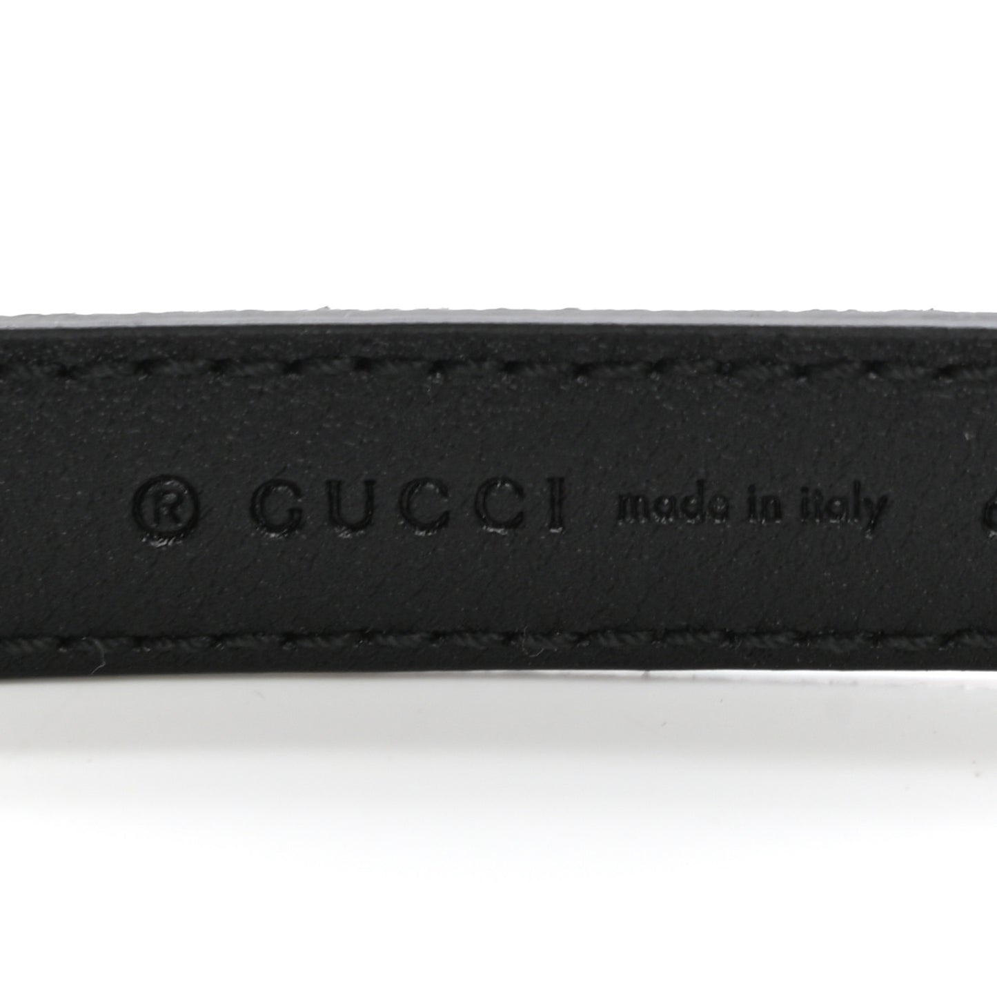 Suede Calfskin Torchon Double G 15mm Belt 85 34 Black