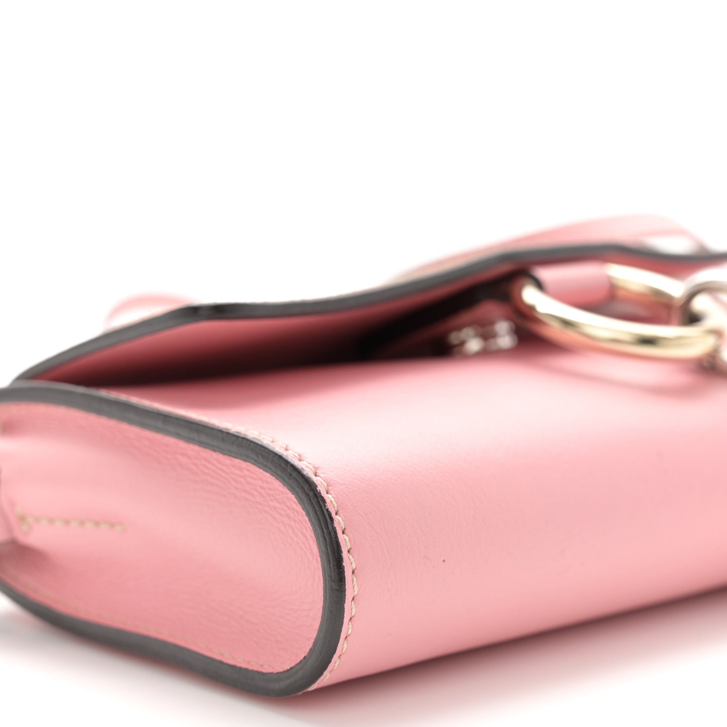 Calfskin Mini Faye Shoulder Bag Washed Pink