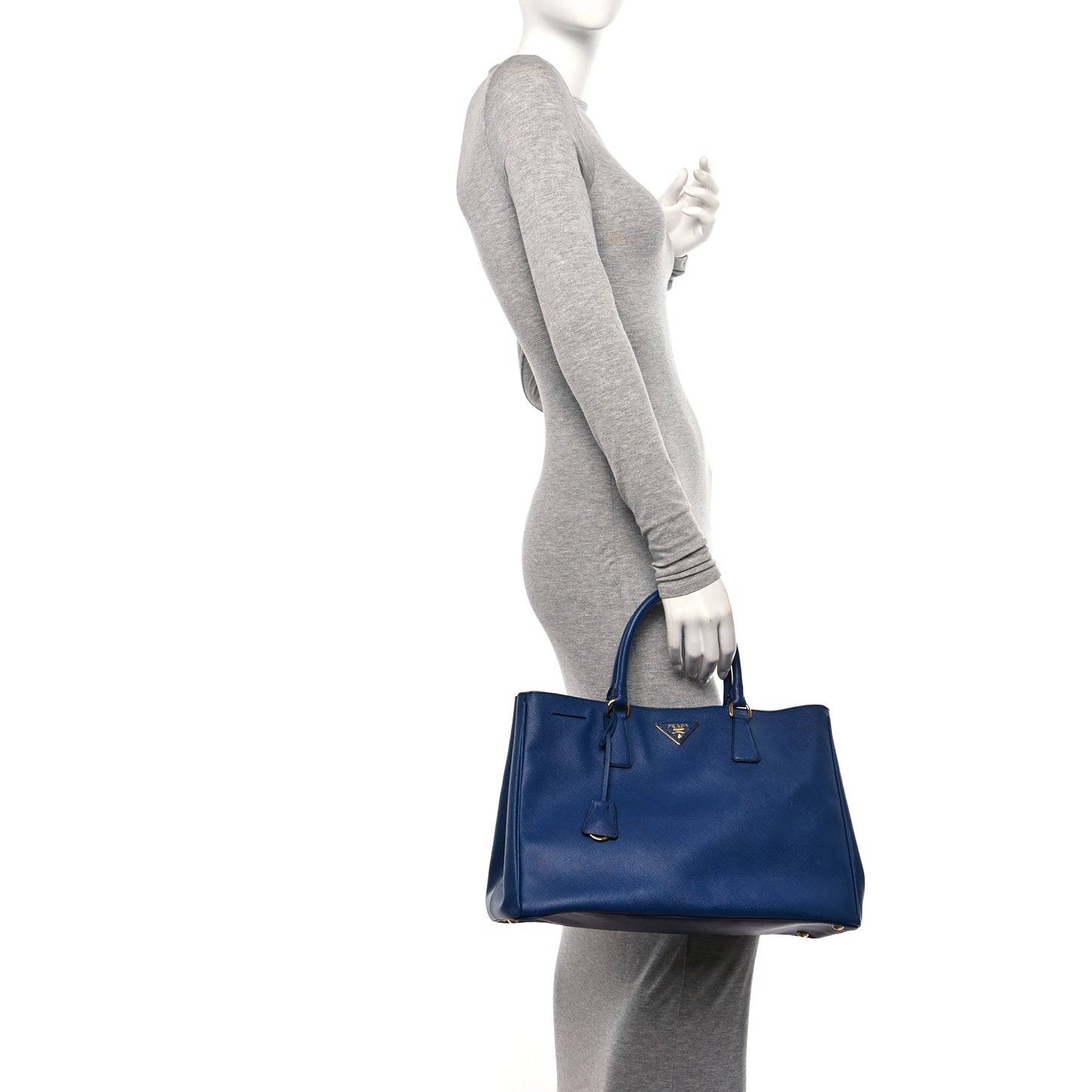 Saffiano Lux Large Tote Bluette