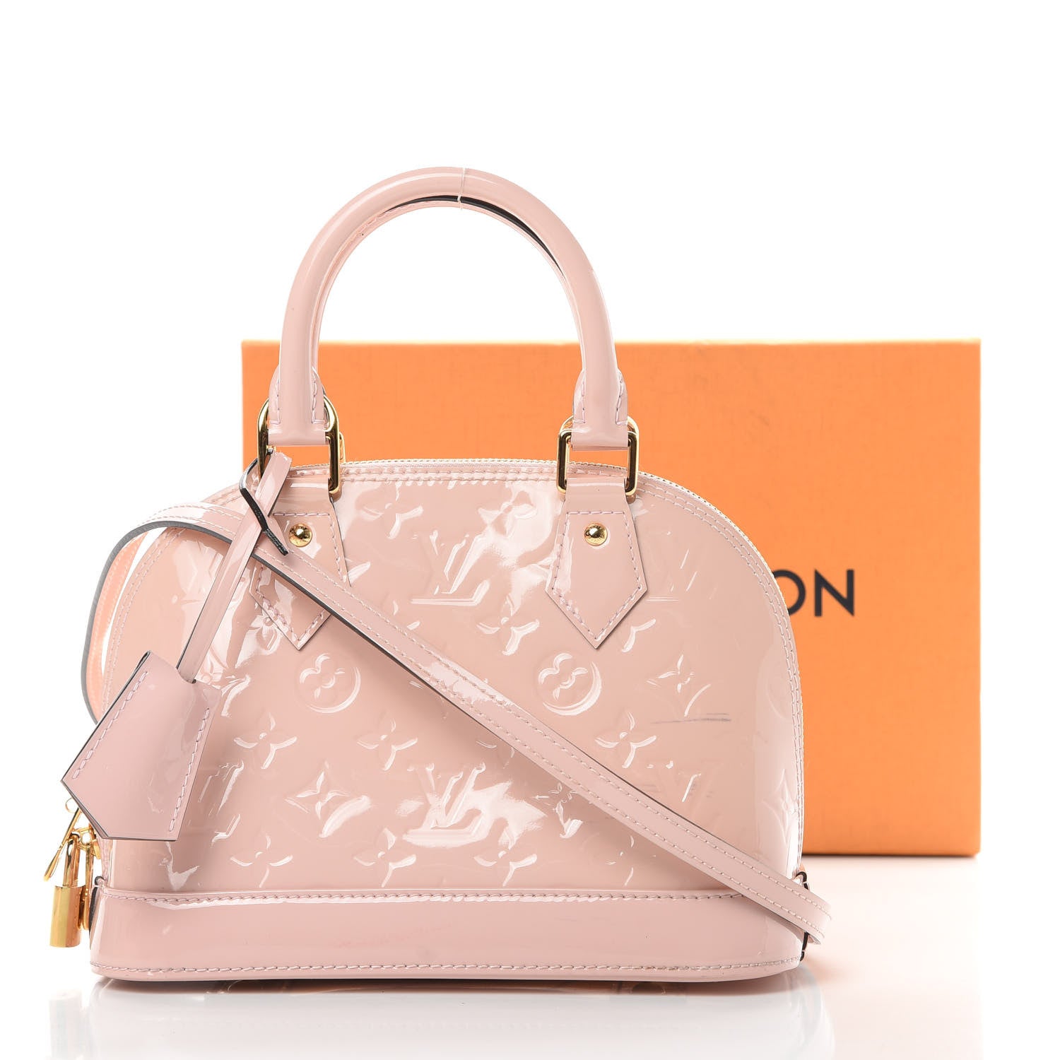 Louis Vuitton Vernis Alma BB Rose Ballerine 14 of 14