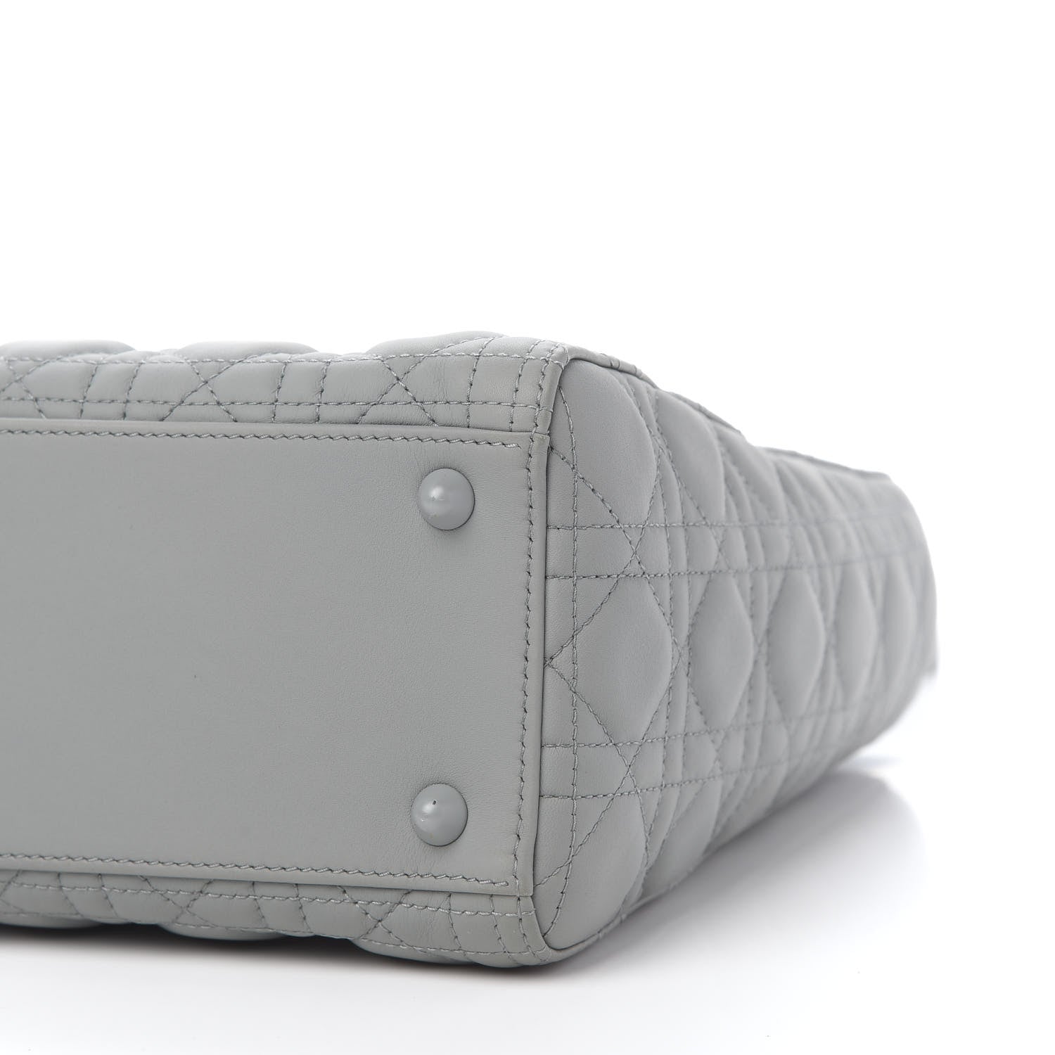 Christian Dior Ultra Matte Calfskin Cannage Large Lady Dior Grey Stone 9 of 9