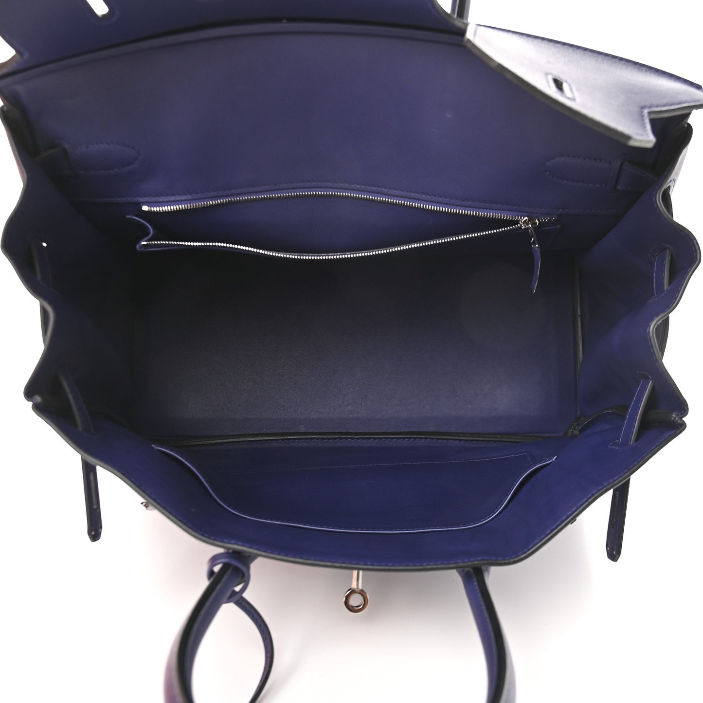 Swift Epsom Tressage Birkin 35 Bleu Encre Bleu Du Nord Gold