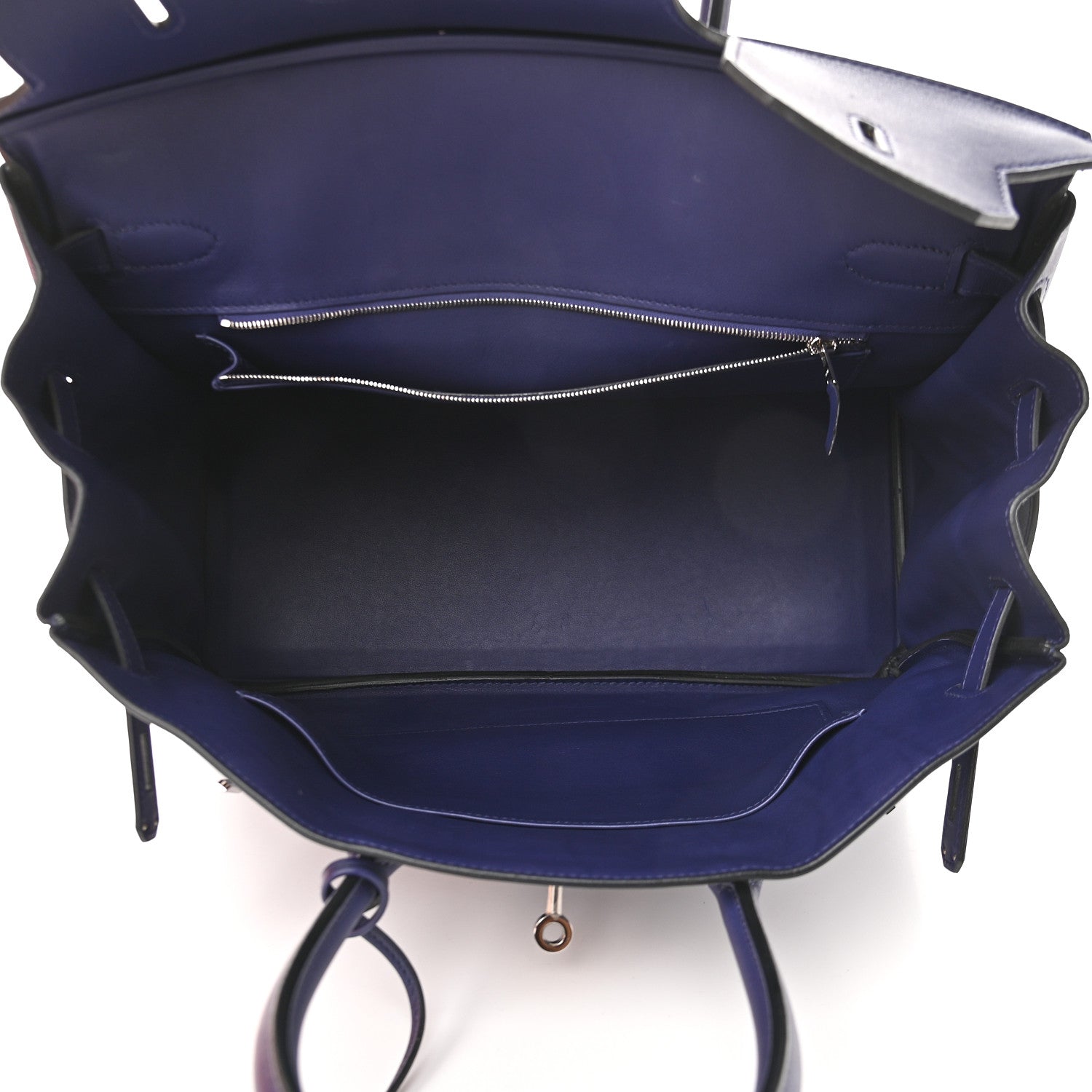 Hermes Swift Epsom Tressage Birkin 35 Bleu Encre Bleu Du Nord Gold 5 of 10
