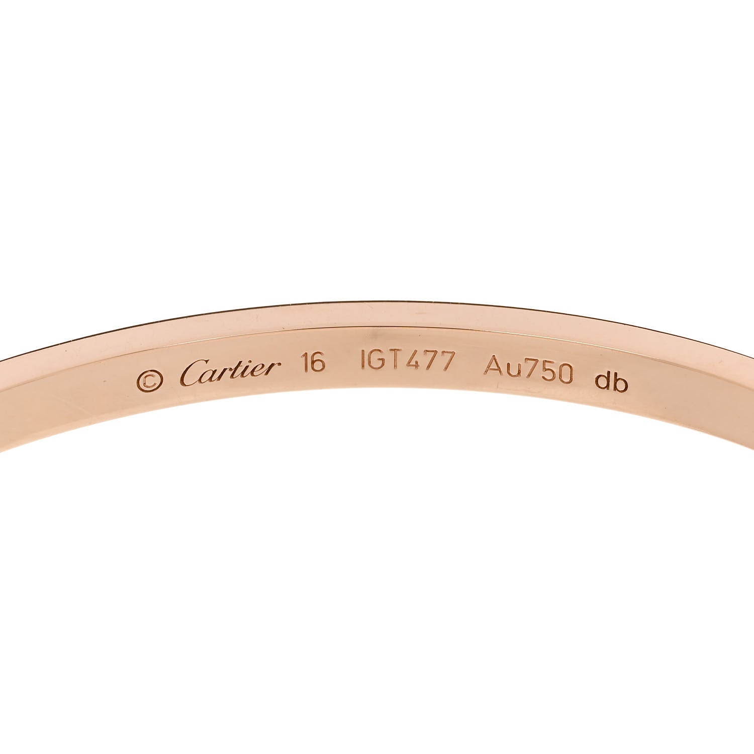 Cartier 18K Pink Gold Small LOVE Bracelet 16 6 of 7