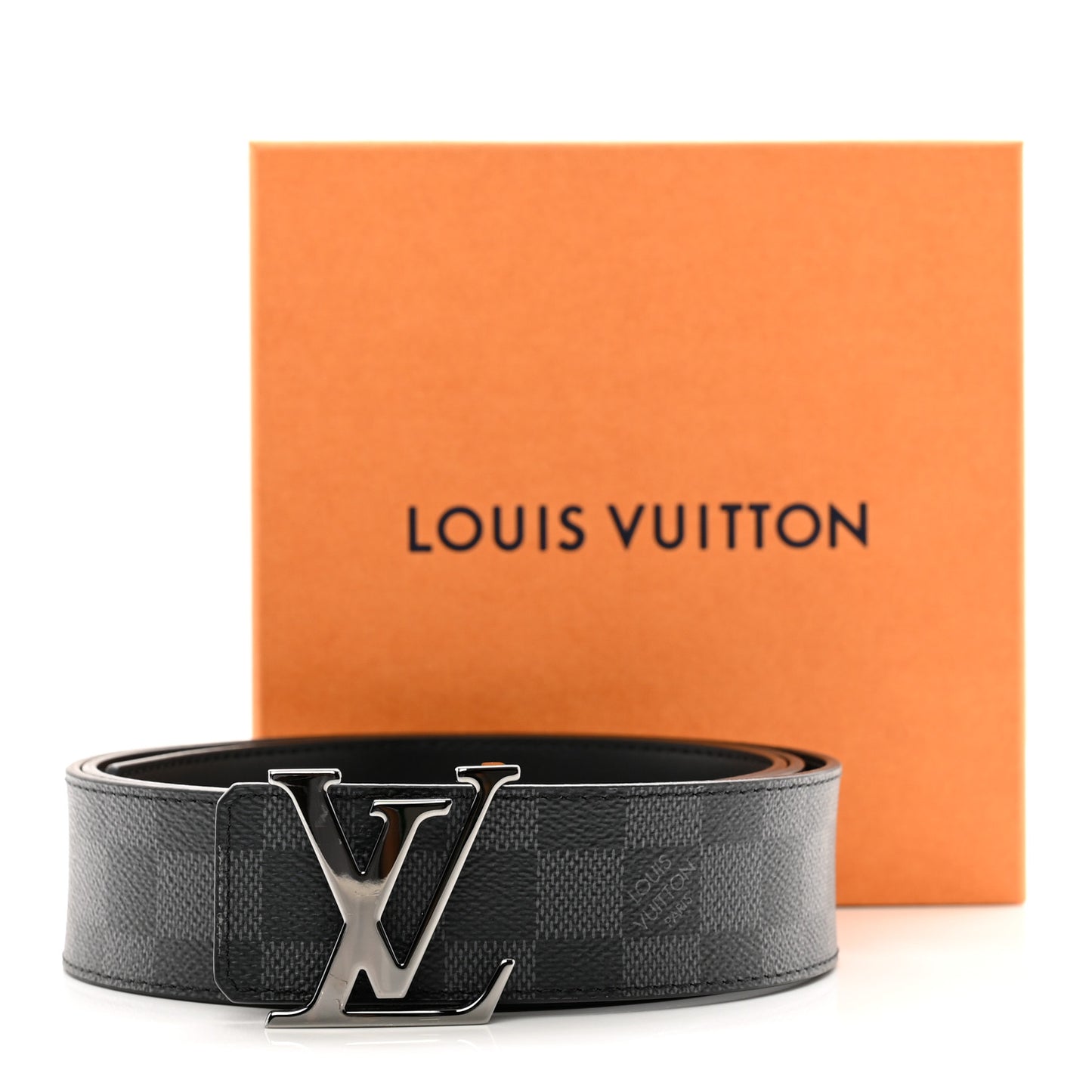 Damier Graphite 40mm LV Initiales Belt 110 44