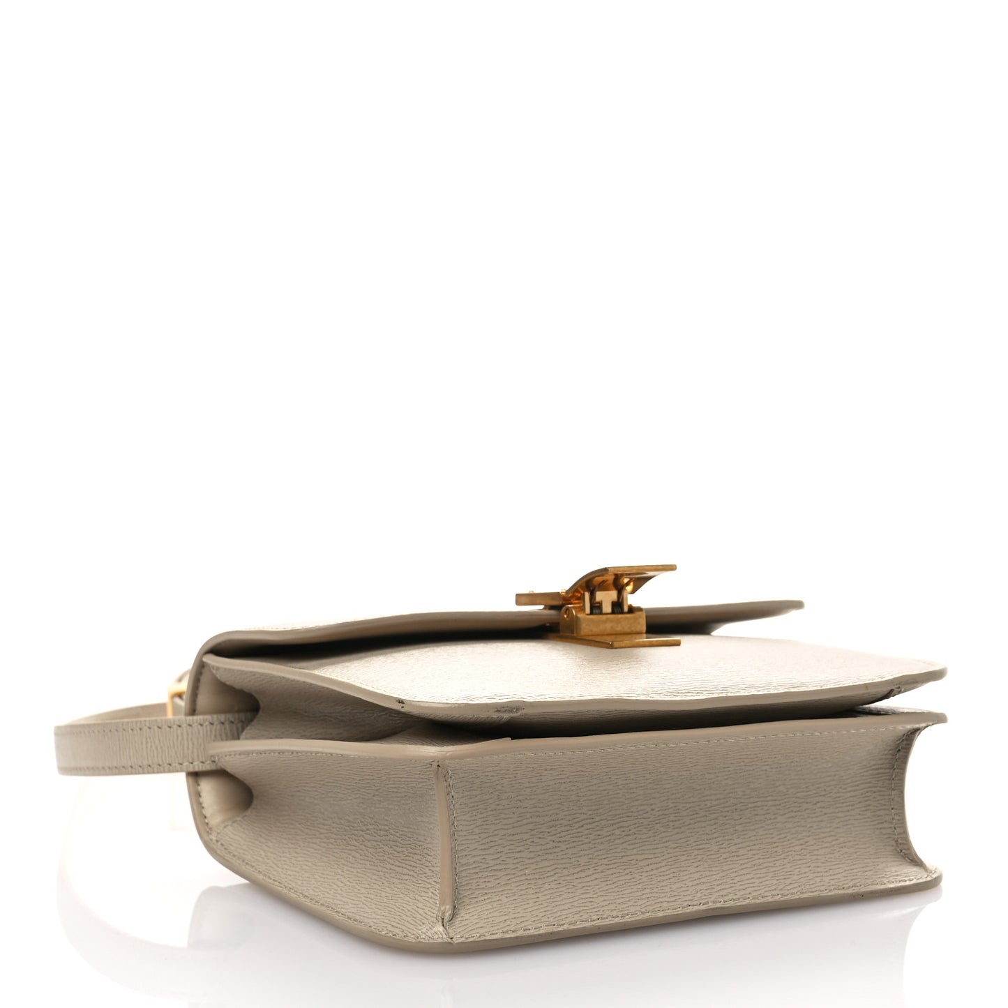 Liege Calfskin Teen Classic Box Flap Bag Nude