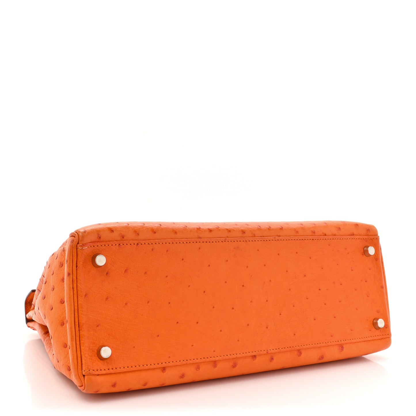 Ostrich Kelly Retourne 32 Orange