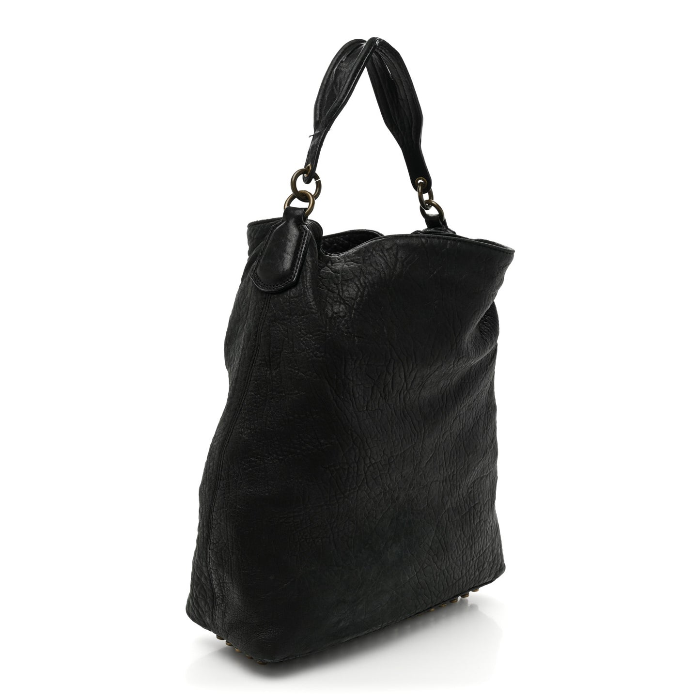 Pebbled Lambskin Darcy Hobo Black