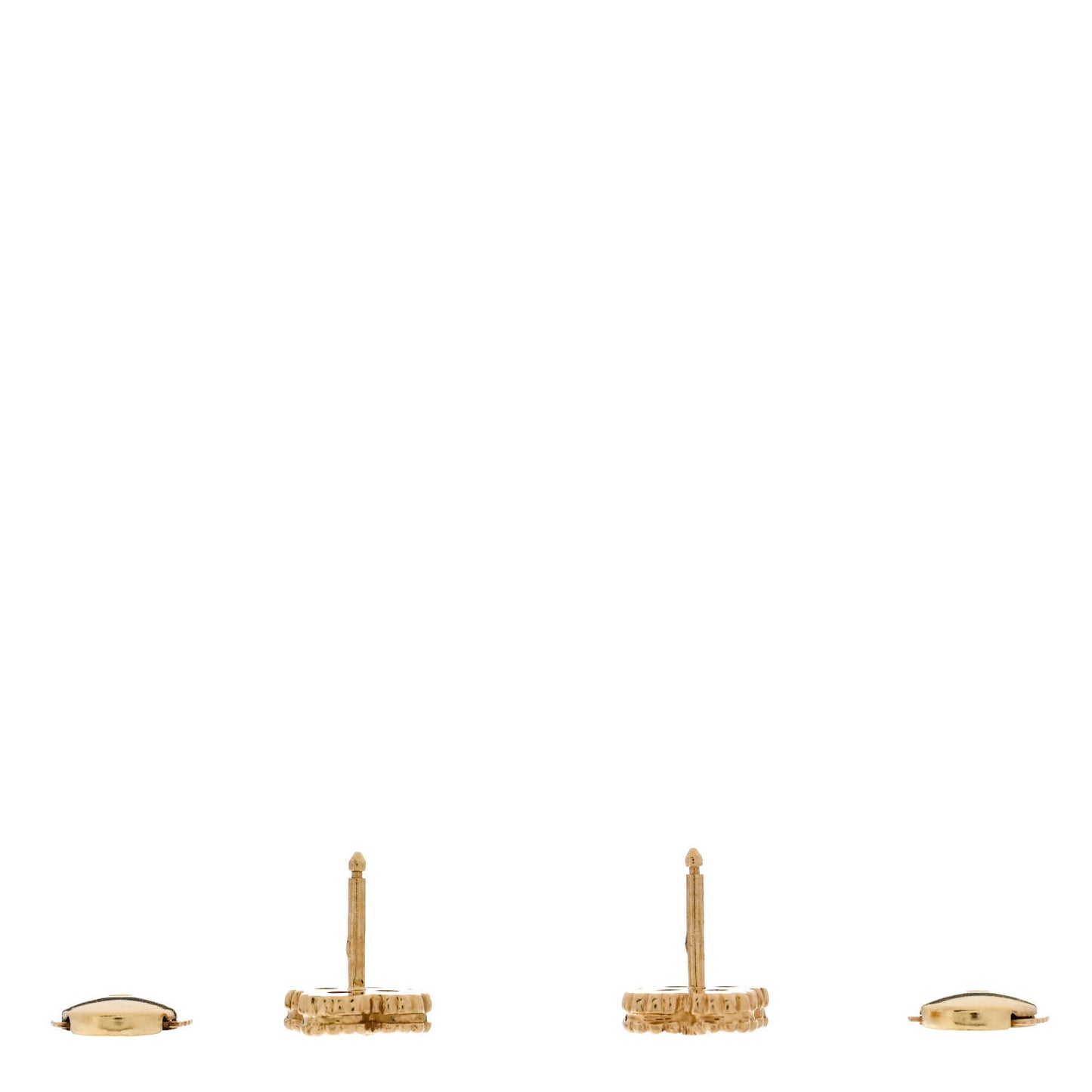 VAN CLEEF & ARPELS 18K Yellow Gold Black Onyx Sweet Alhambra Earrings