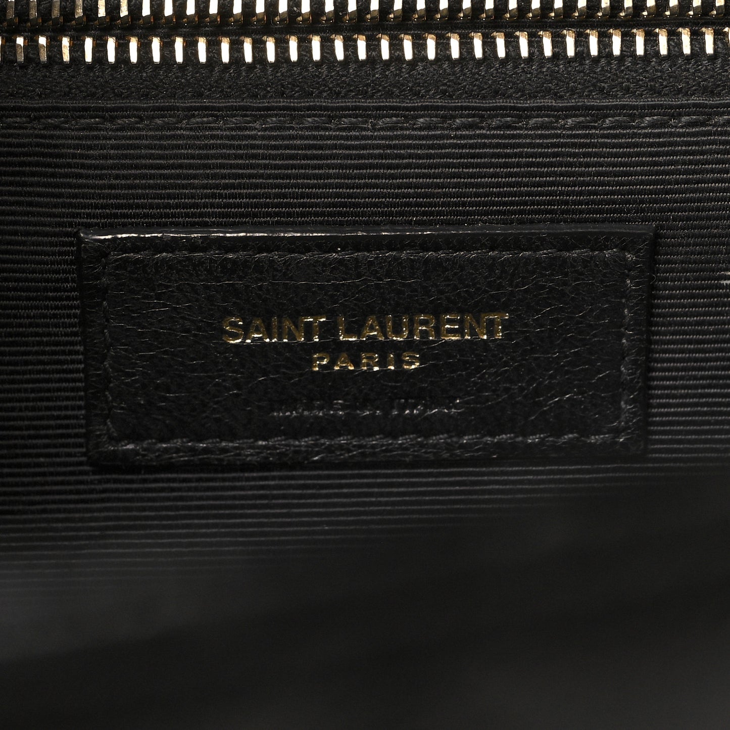 Grain De Poudre Textured Mixed Matelasse Large Triquilt Monogram Satchel Black
