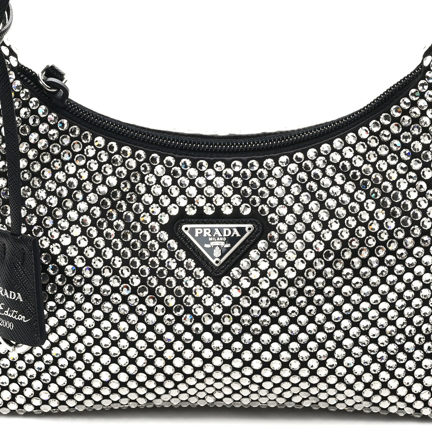 Satin Crystal Mini Re-Edition 2000 Bag Cristal