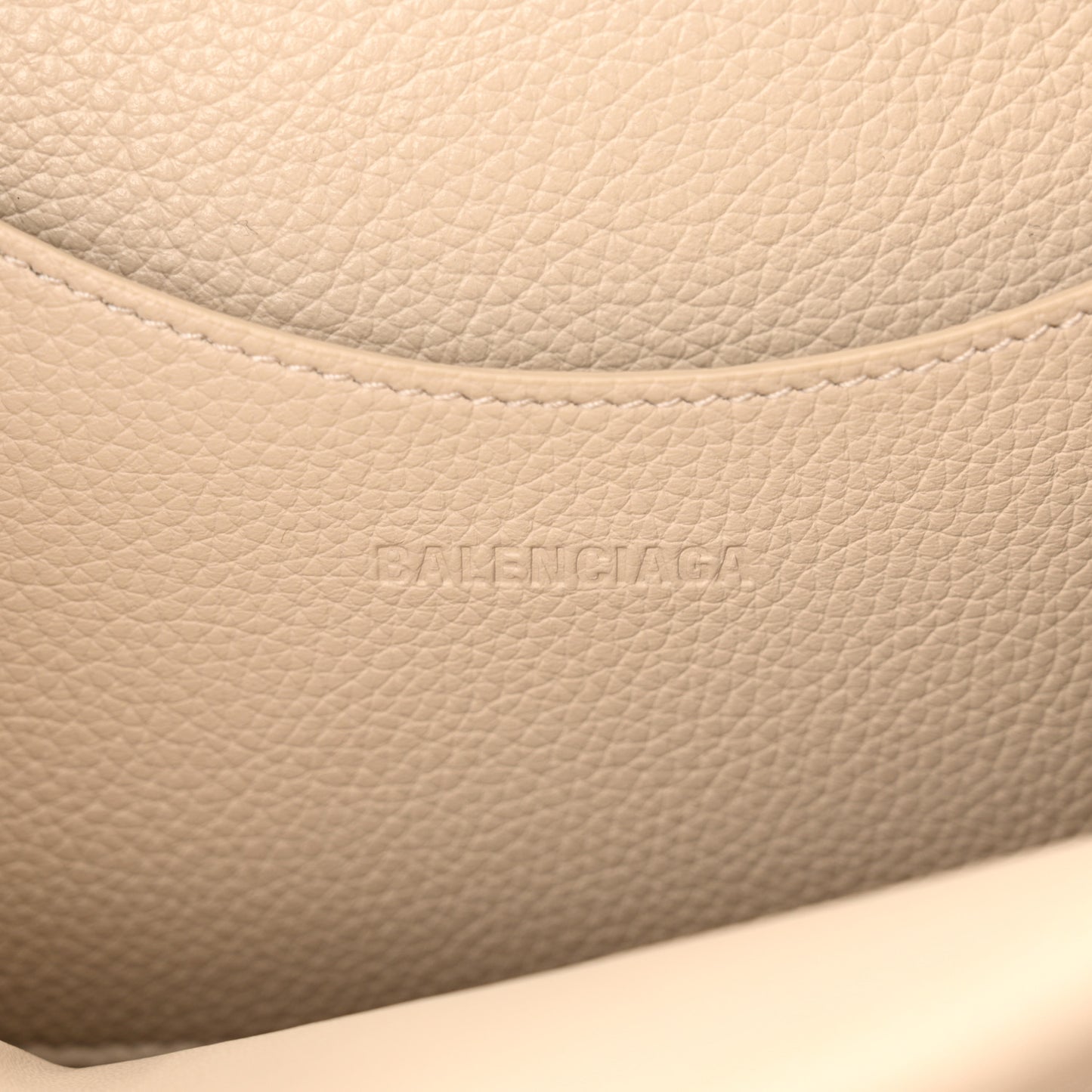 Grained Calfskin Neo Classic Silver Hardware S City Cream