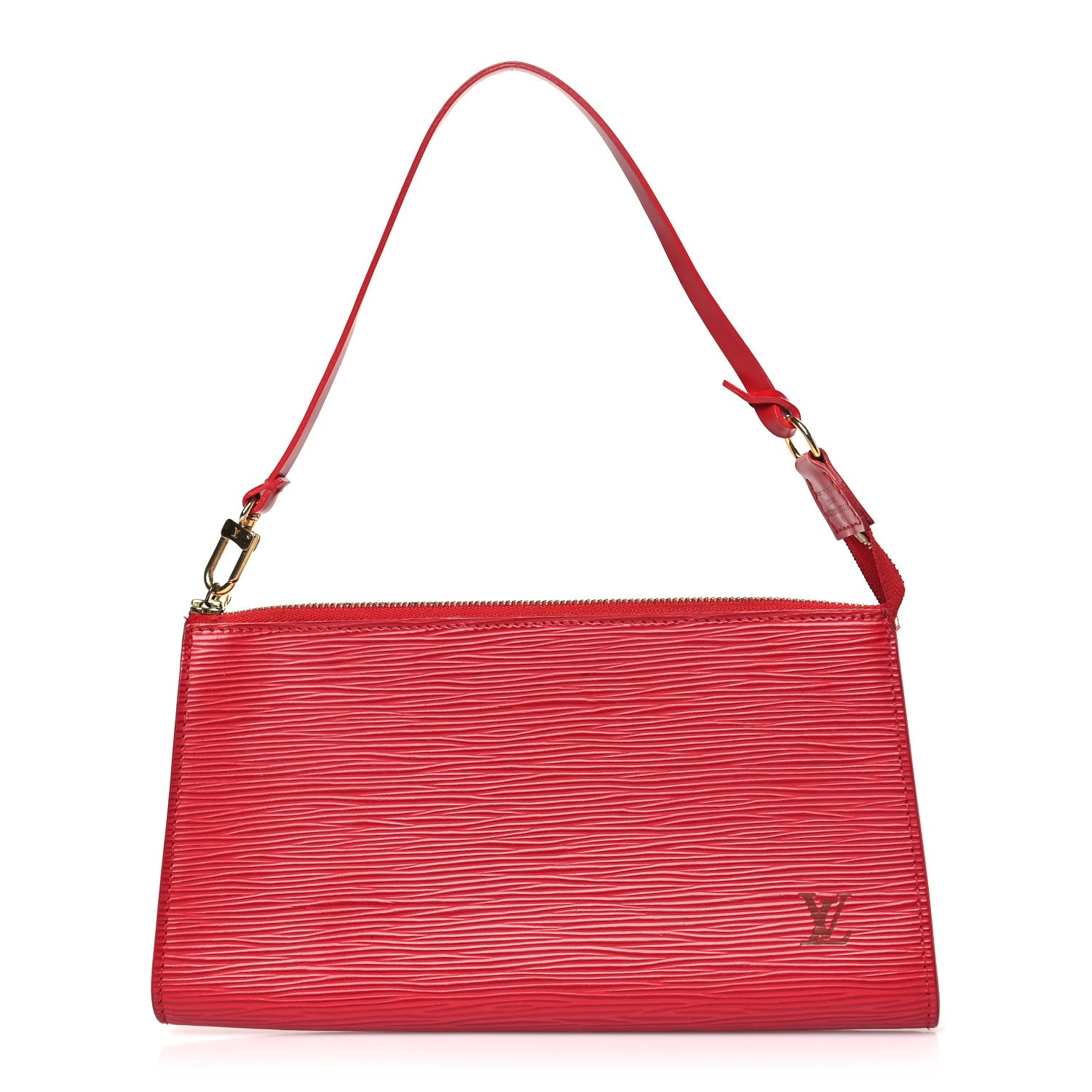 Louis Vuitton Epi Pochette Accessories 24 Castillan Red 1 of 12