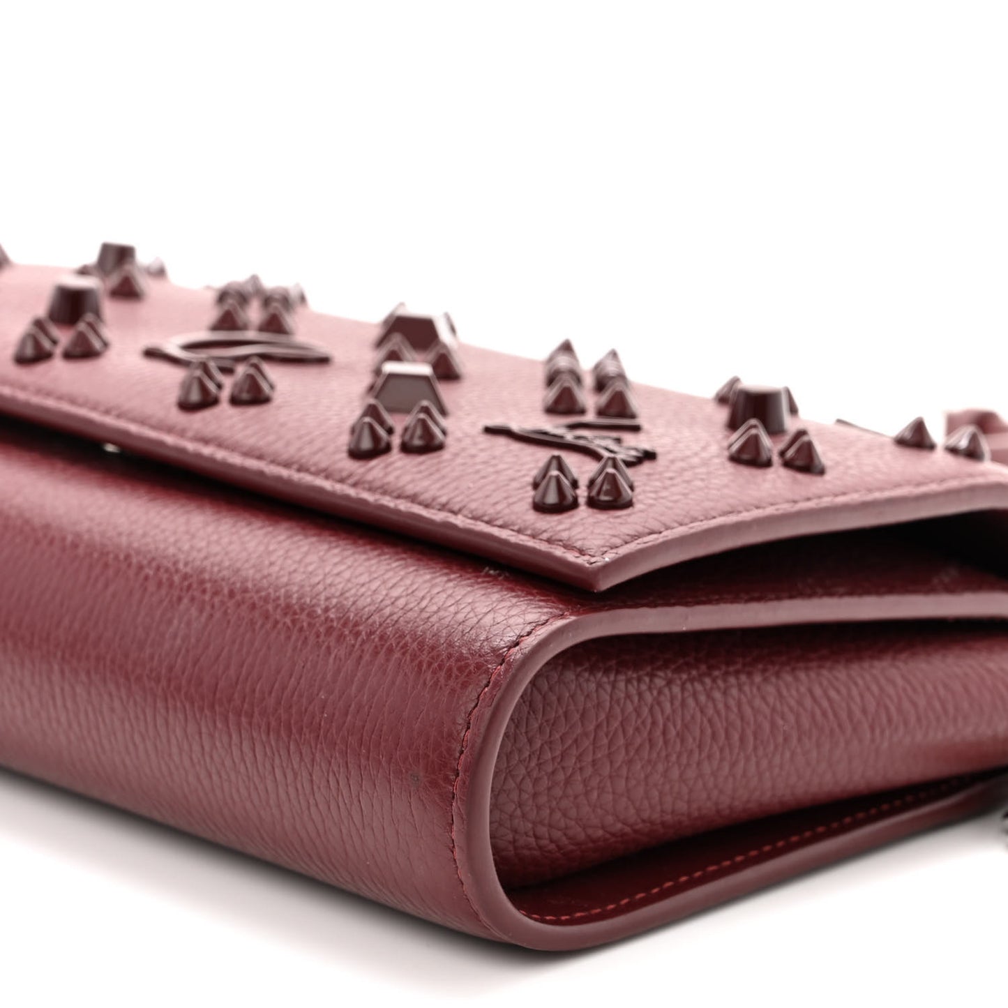 Calfskin Spikes Loubinthesky Paloma Clutch