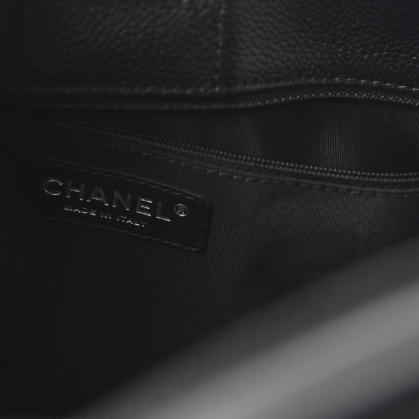 Calfskin Cerf Executive Shopper Tote Black
