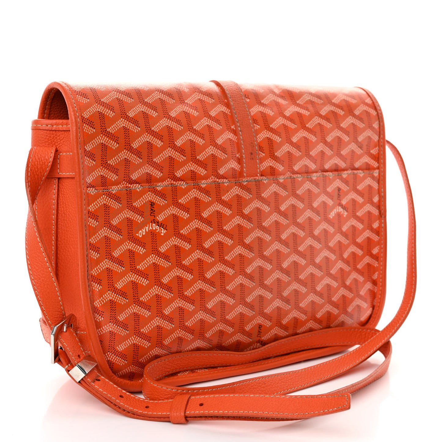 Goyardine Belvedere II MM Messenger Bag Orange