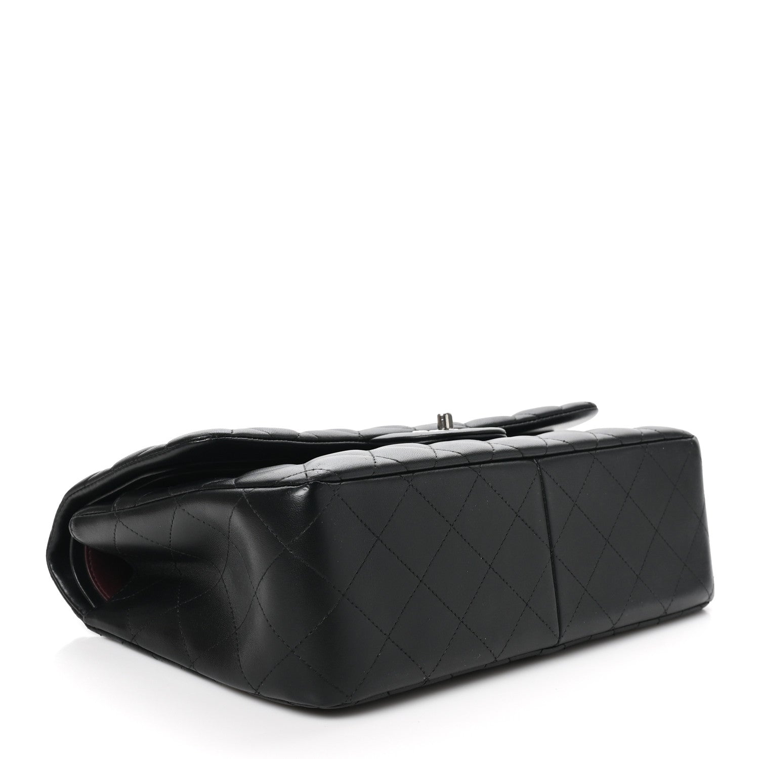 Chanel Lambskin Quilted Jumbo Double Flap Black 4 of 10