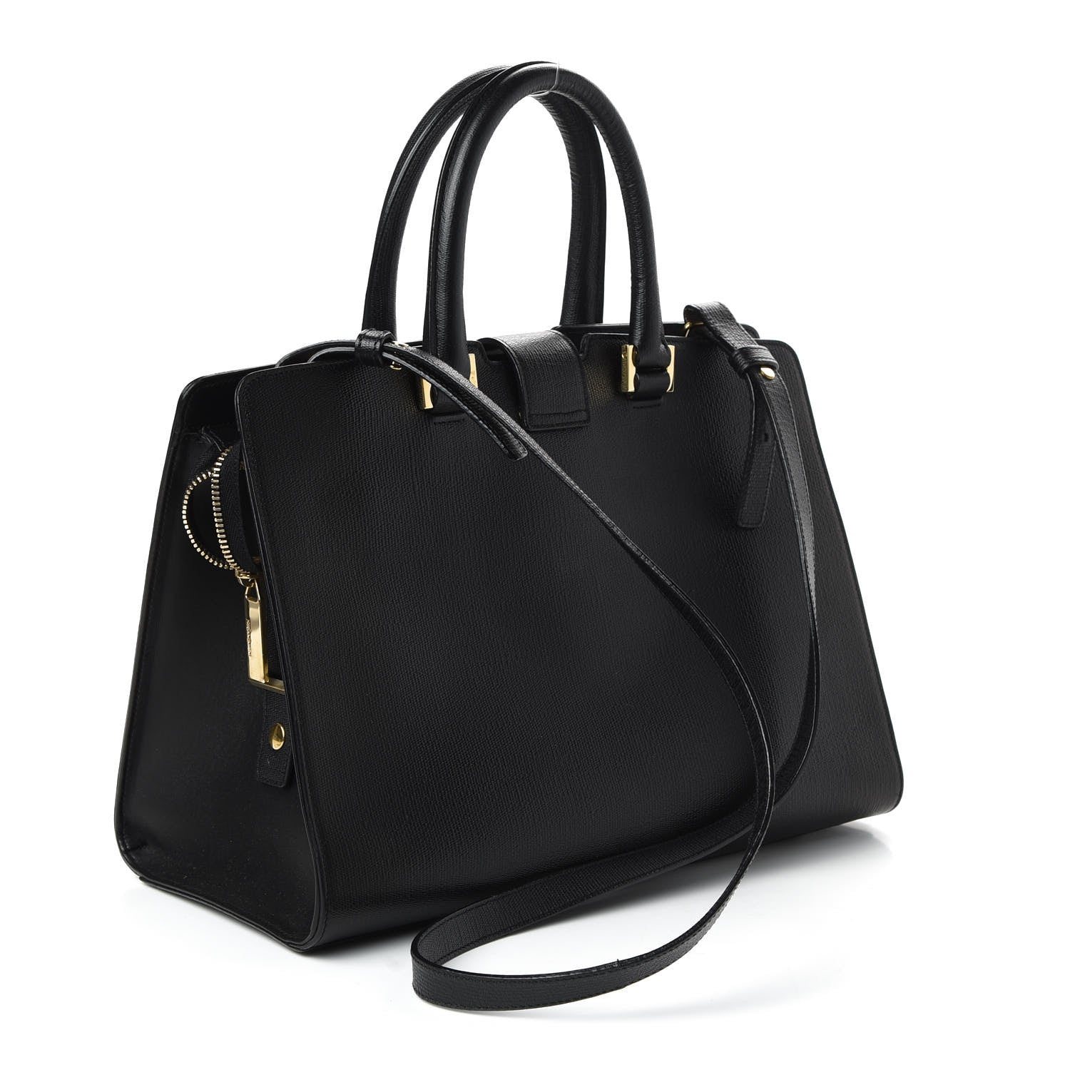 Saint Laurent Textured Calfskin Small Classic Y Cabas Black 3 of 10