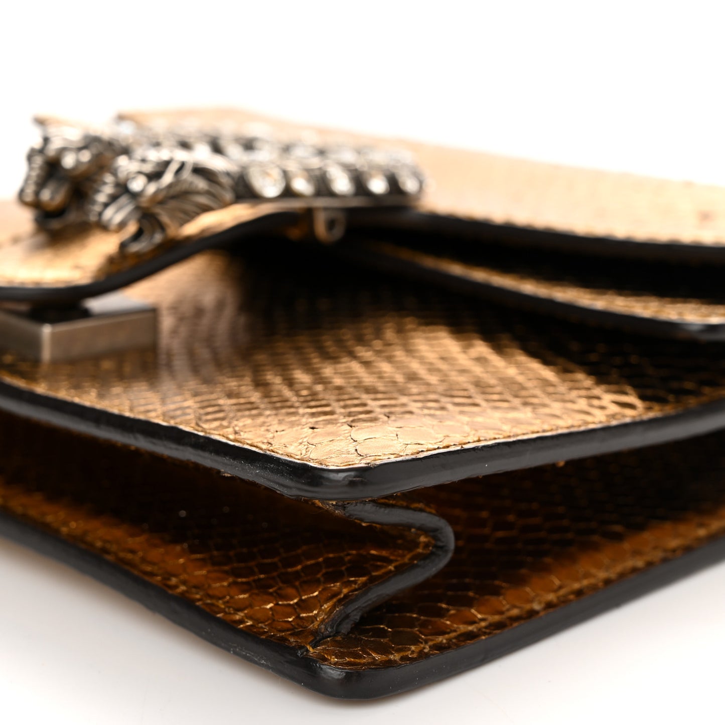Snakeskin Mini Dionysus Shoulder Bag Gold