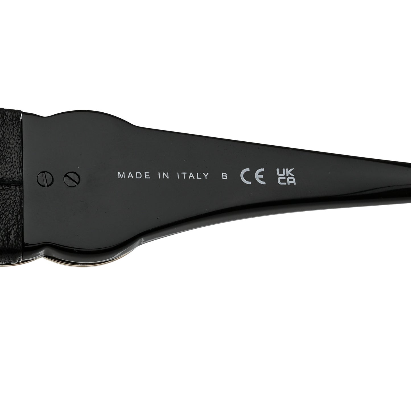 Acetate Calfskin Square Sunglasses 5474-Q Black