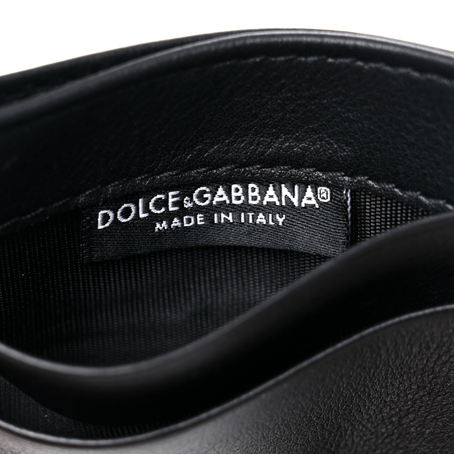 Calfskin Card Holder Black