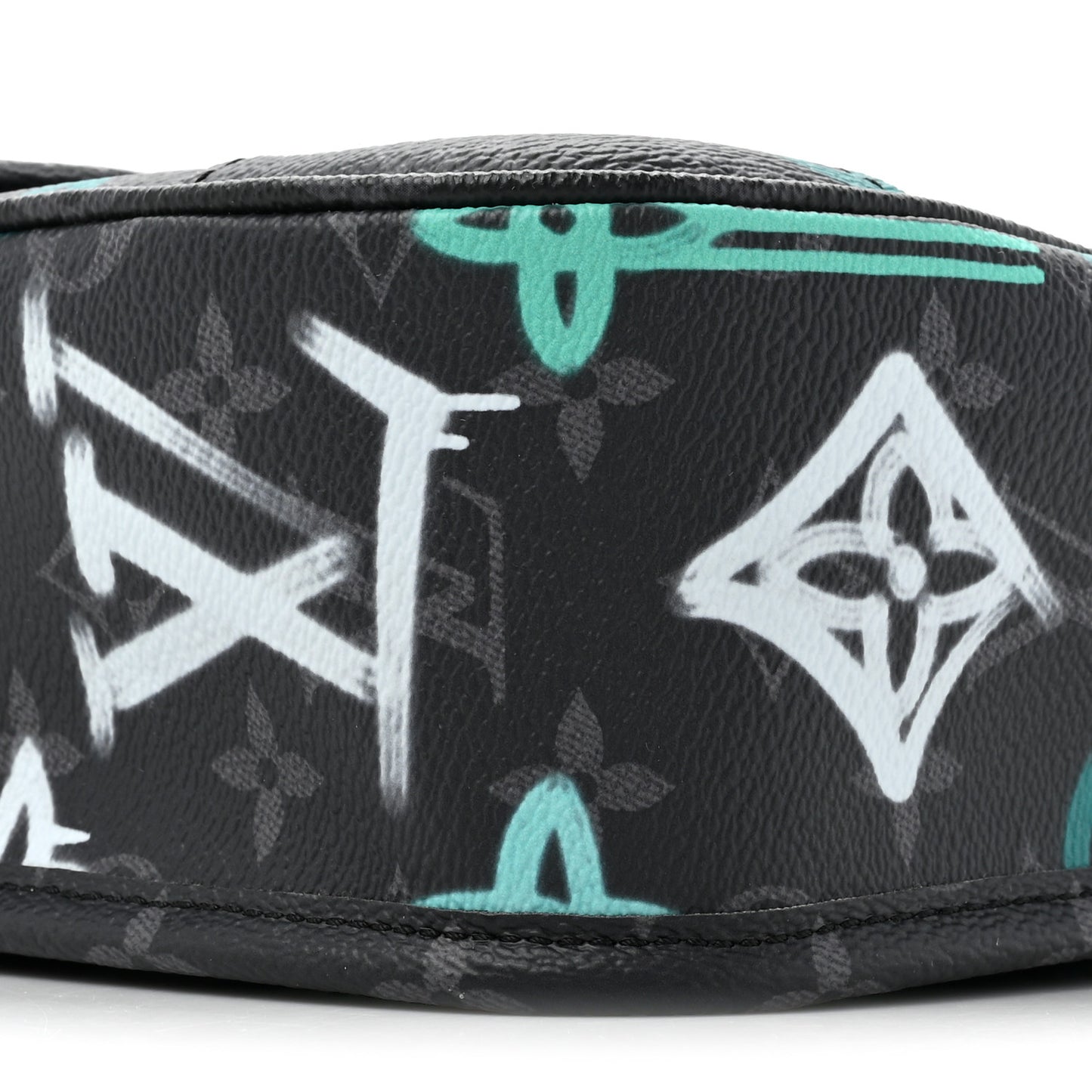 Monogram Eclipse LV Graffiti Archy Messenger MM Green Lights
