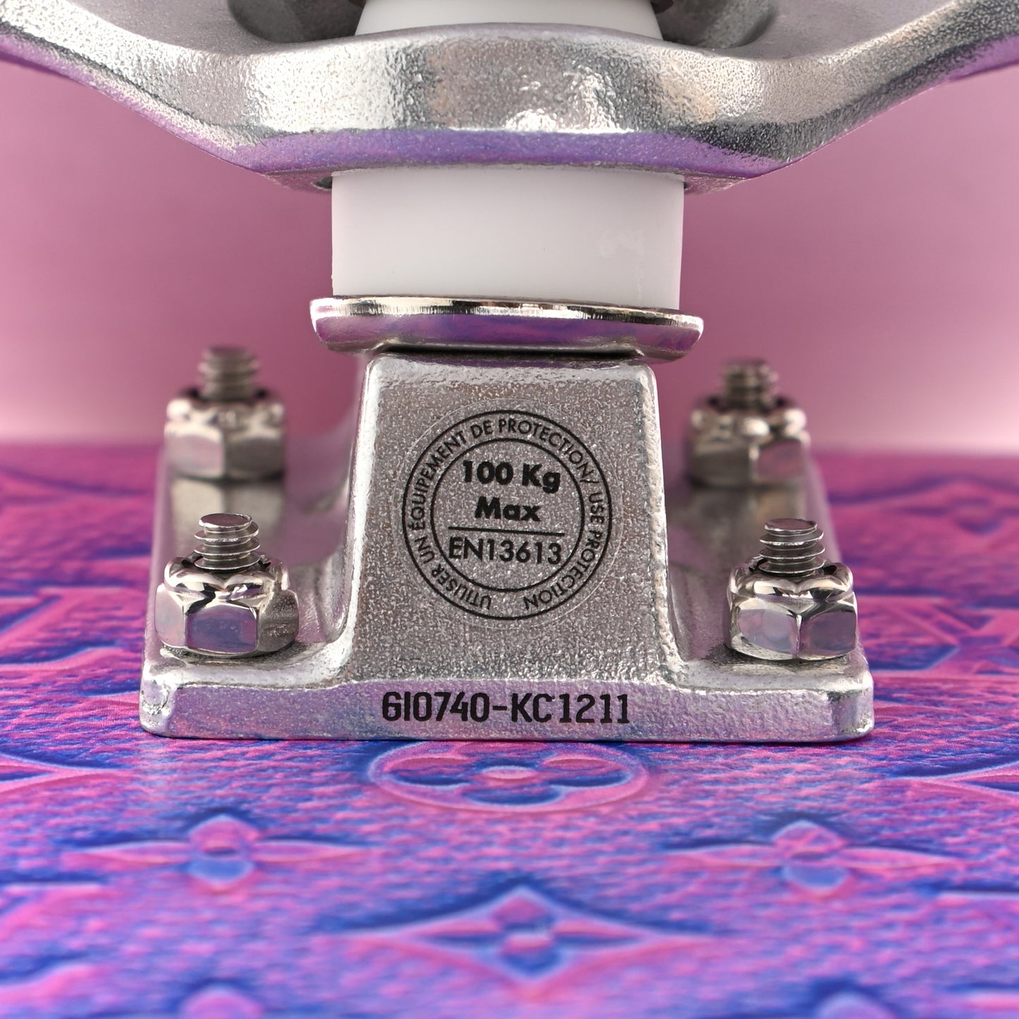 Monogram Illusion Wood Skateboard Multicolor