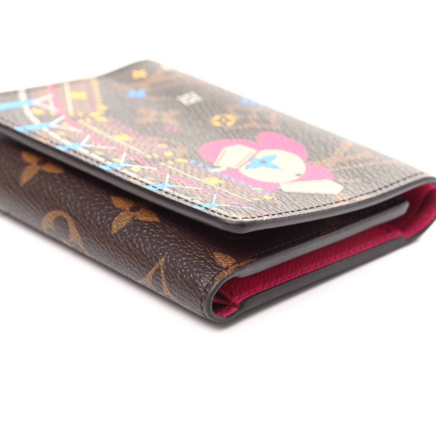 Louis Vuitton Monogram 2020 Christmas Animation Roller Coaster Victorine Wallet Pivoine 8 of 8