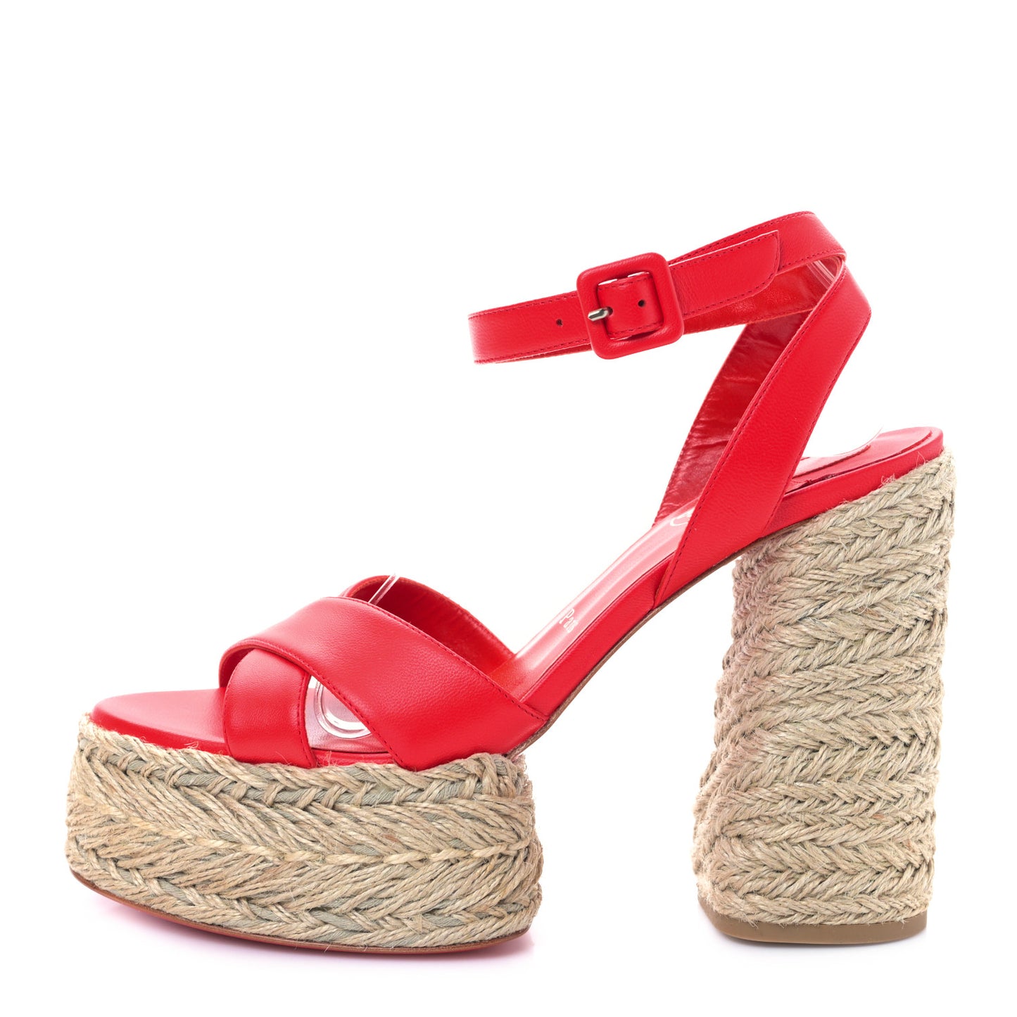 Goatskin Super Mariza 130 Espadrille Sandals 39 Ole Natural