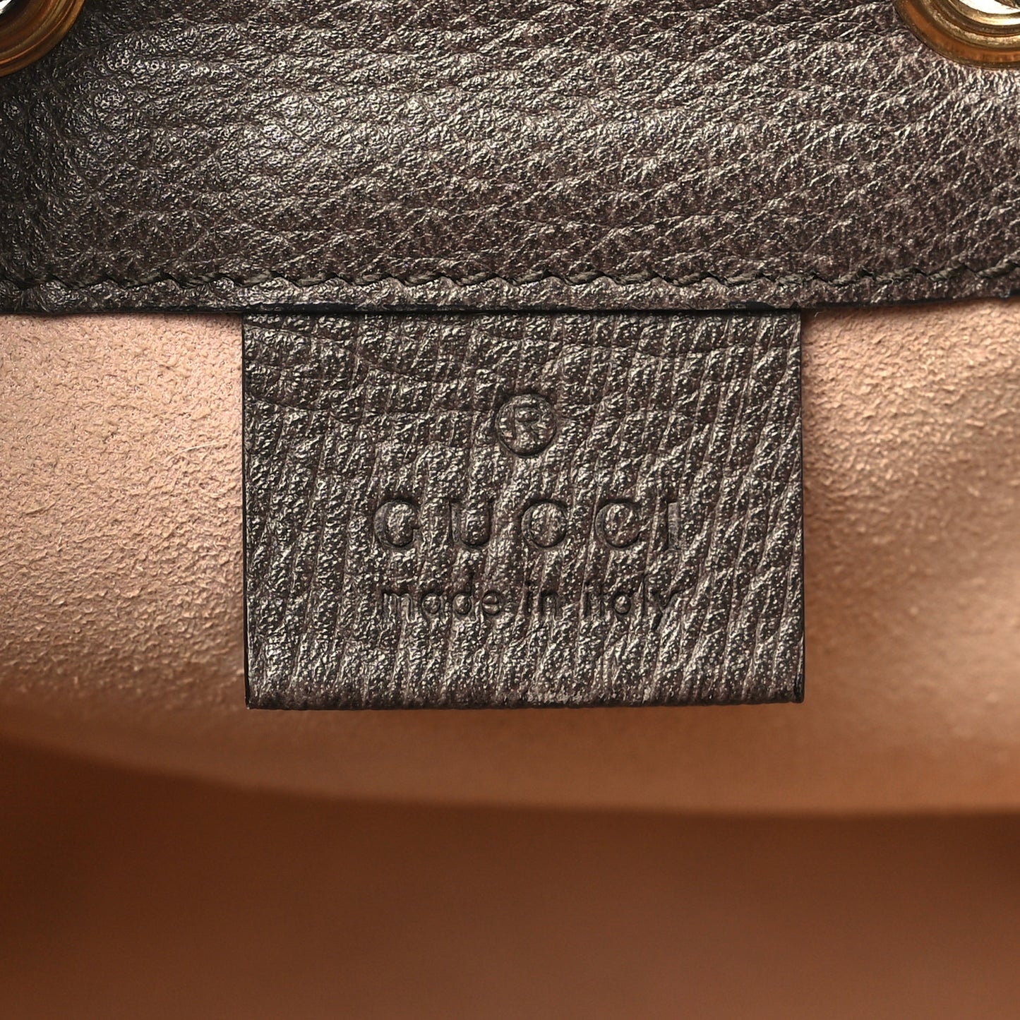 GG Supreme Monogram Web Mini Ophidia Bucket Bag Brown