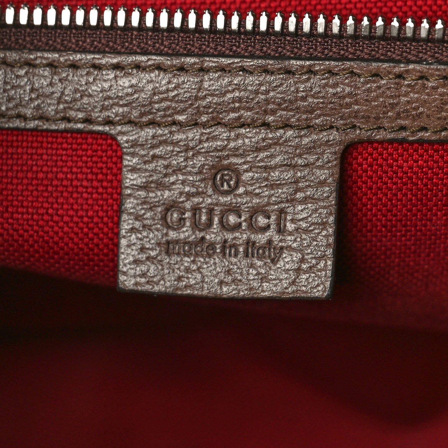 GG Supreme Monogram Textured Dollar Calfskin Small Detail Tote Beige Ebony New Acero