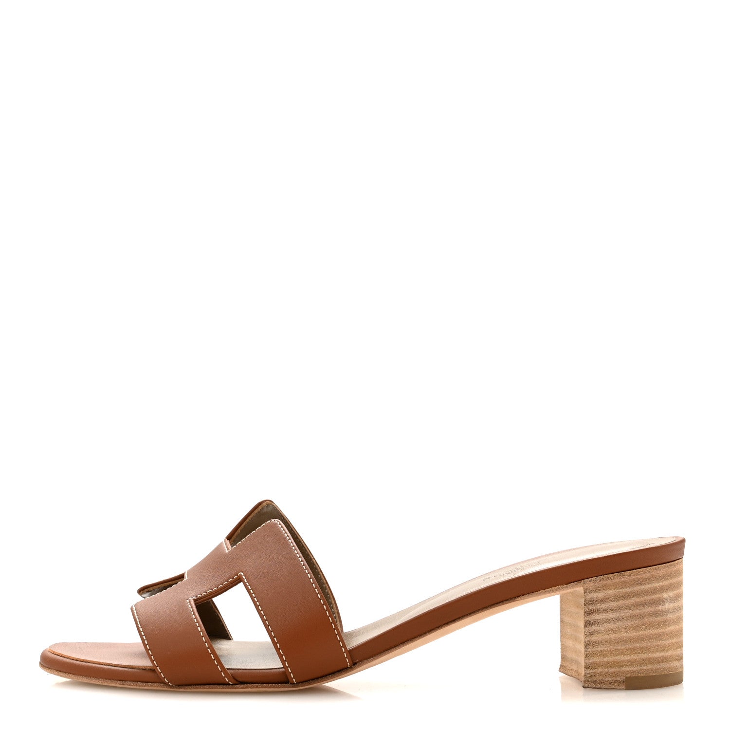 Hermes Calfskin Oasis Sandals 39.5 Gold 1924405 – FASHIONPHILE