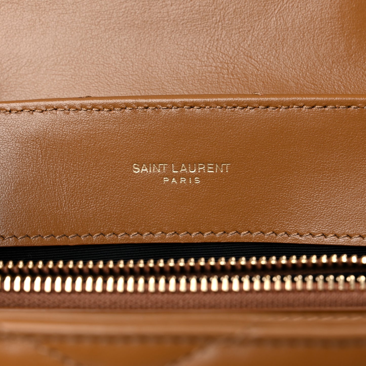 Calfskin Y Quilted Monogram Small Loulou Chain Satchel Dark Natural