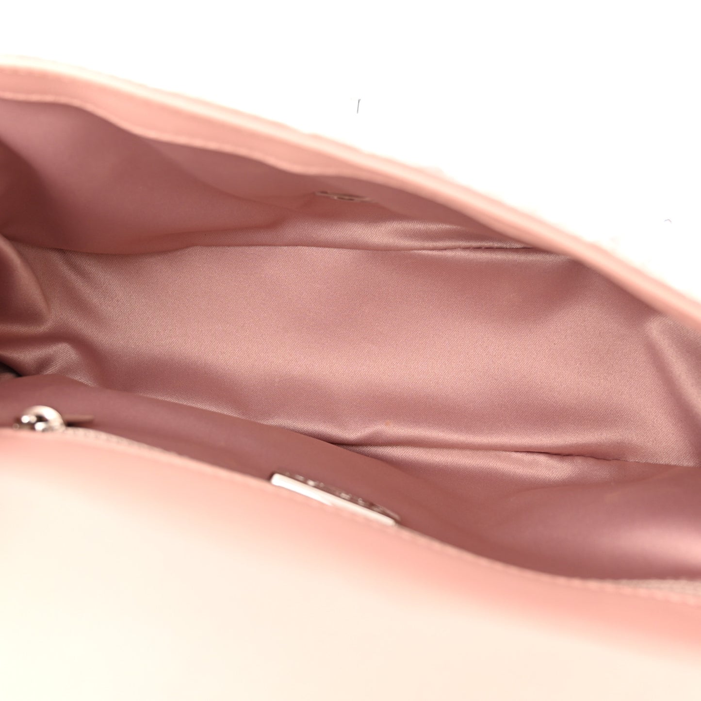 Sequin Mini Flap Light Pink Silver