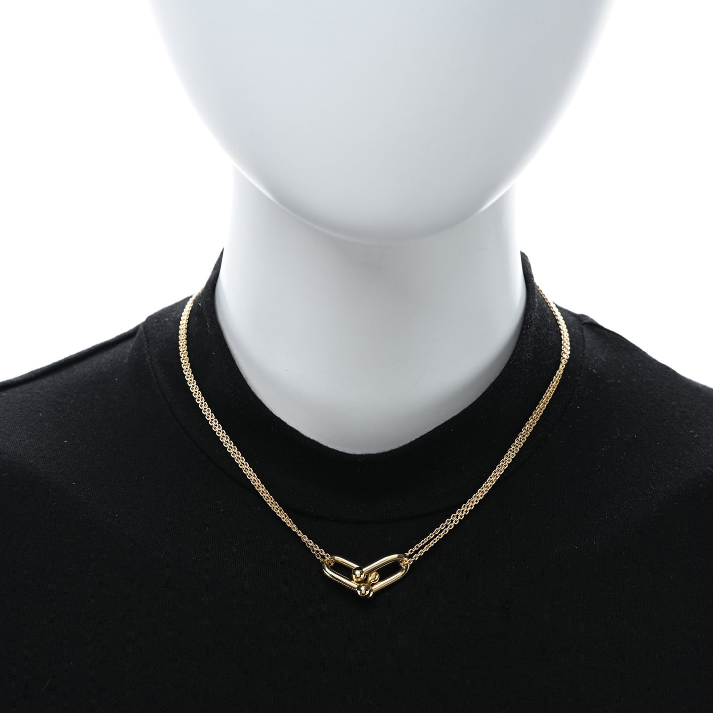 18K Yellow Gold HardWear Double Link Pendant Necklace
