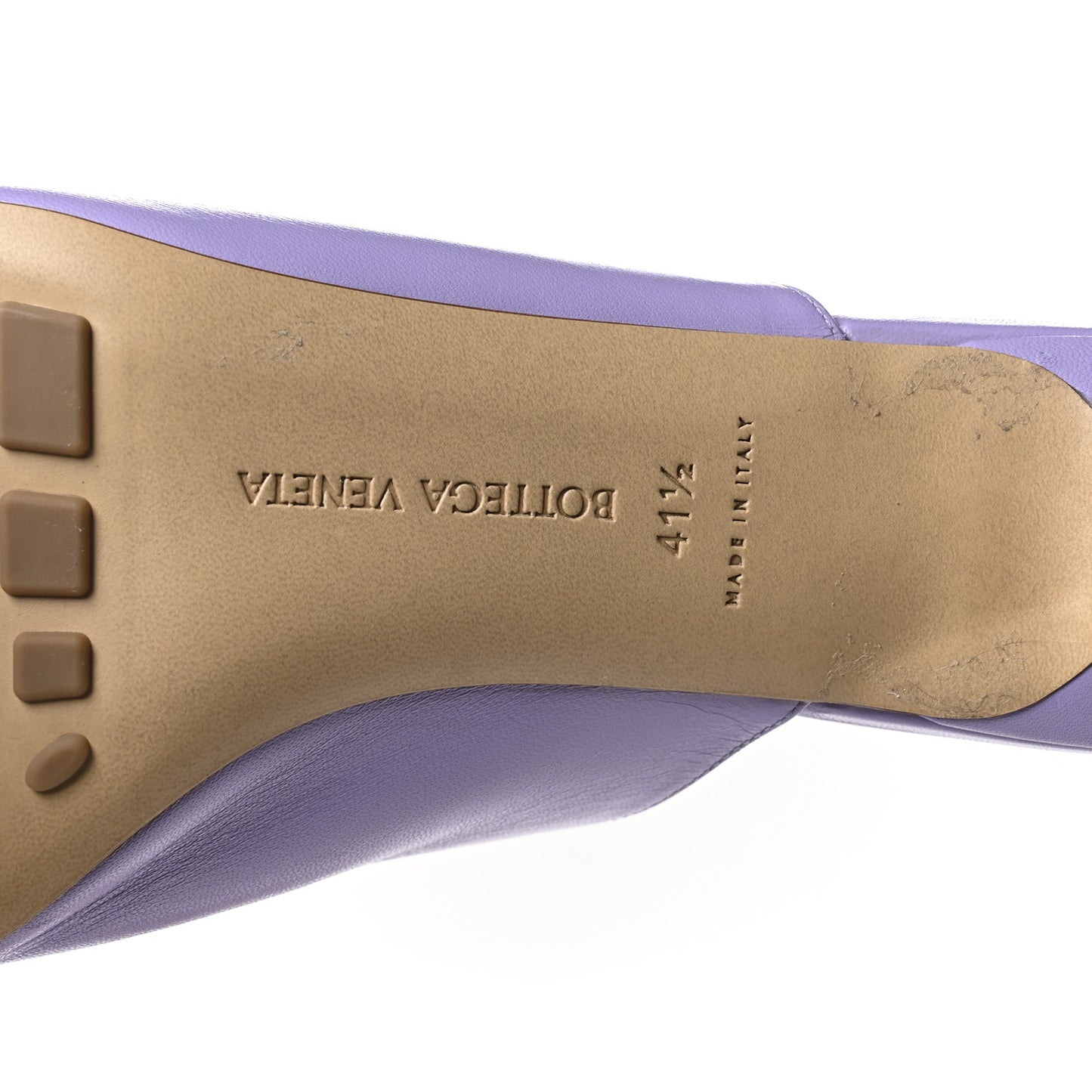 Lambskin Stretch Mule 40mm Sandals 41.5 Lavender