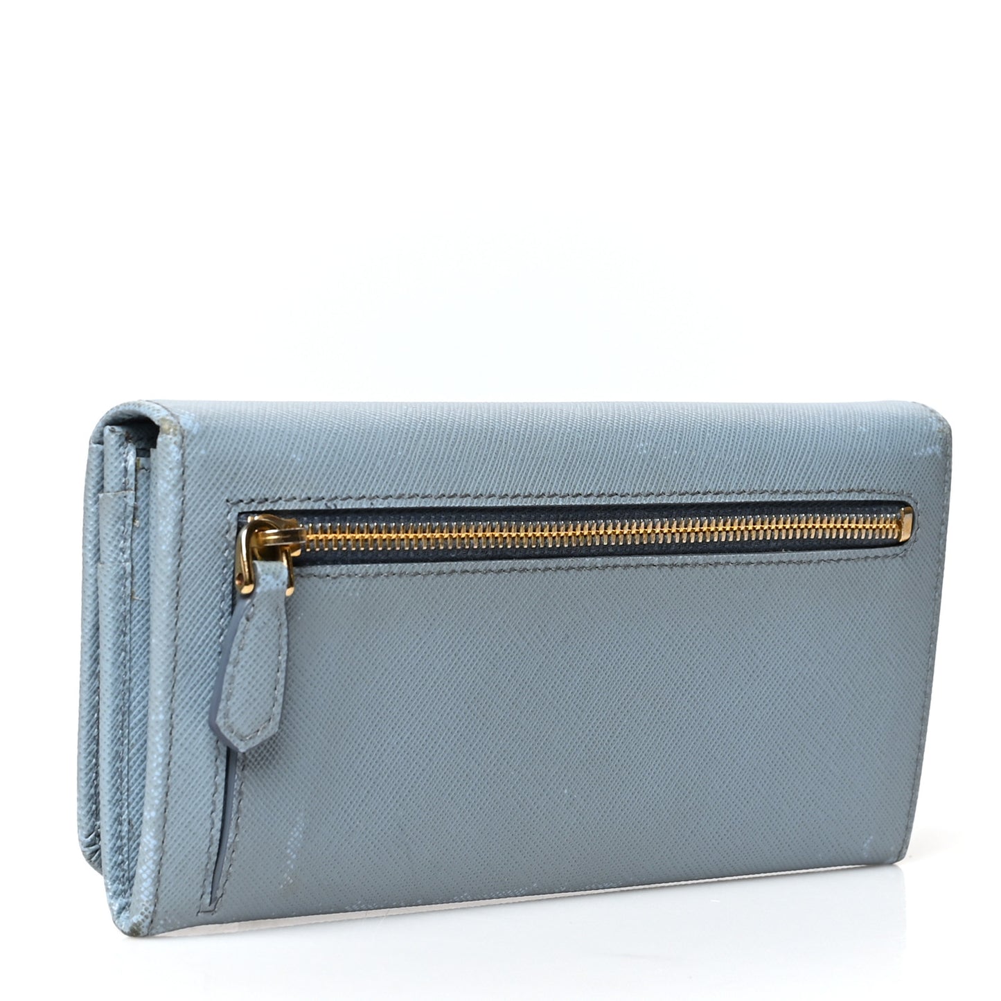 Saffiano Triangle Continental Flap Wallet Astrale