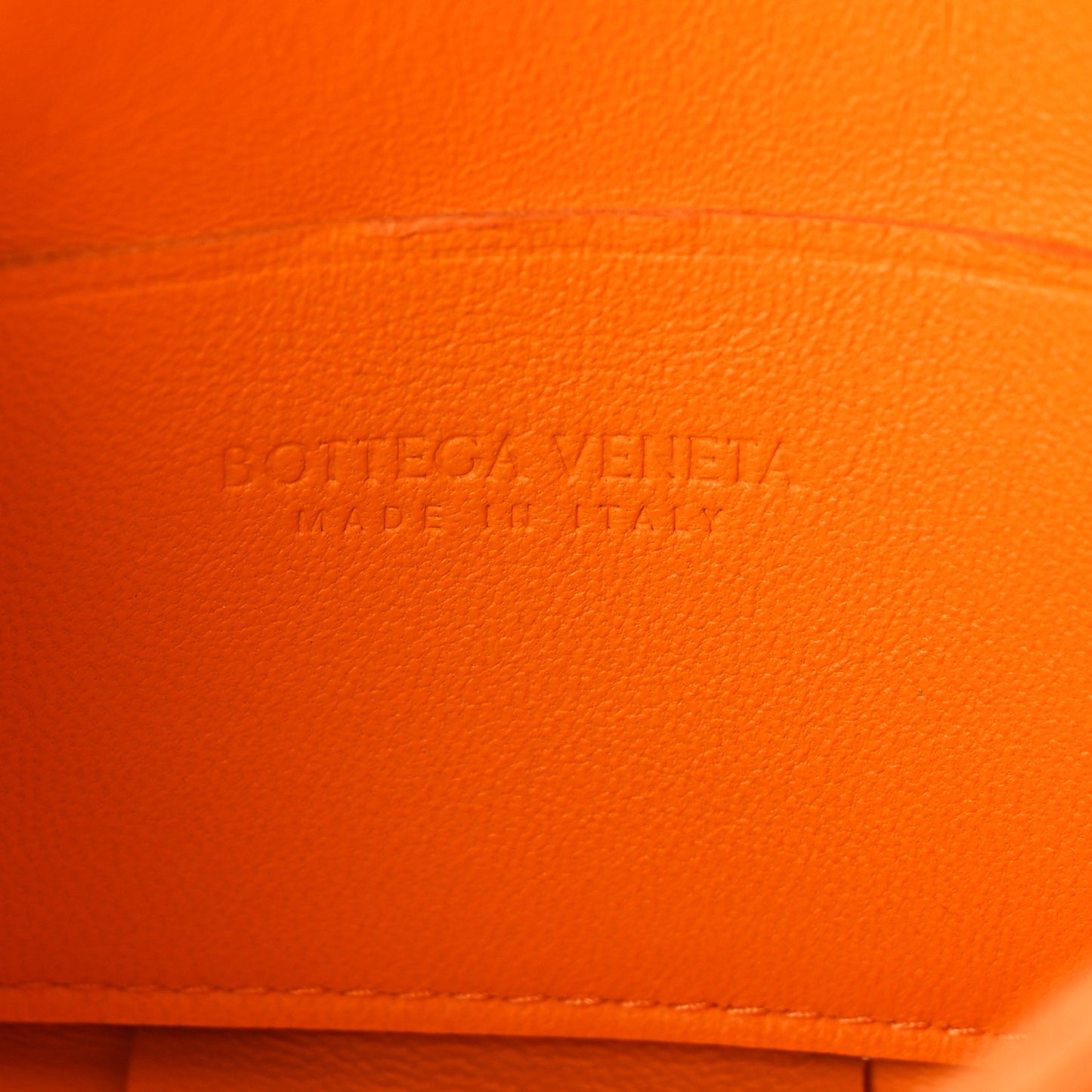Lambskin Maxi Intrecciato Extra Mini Cassette Crossbody Bag Tangerine