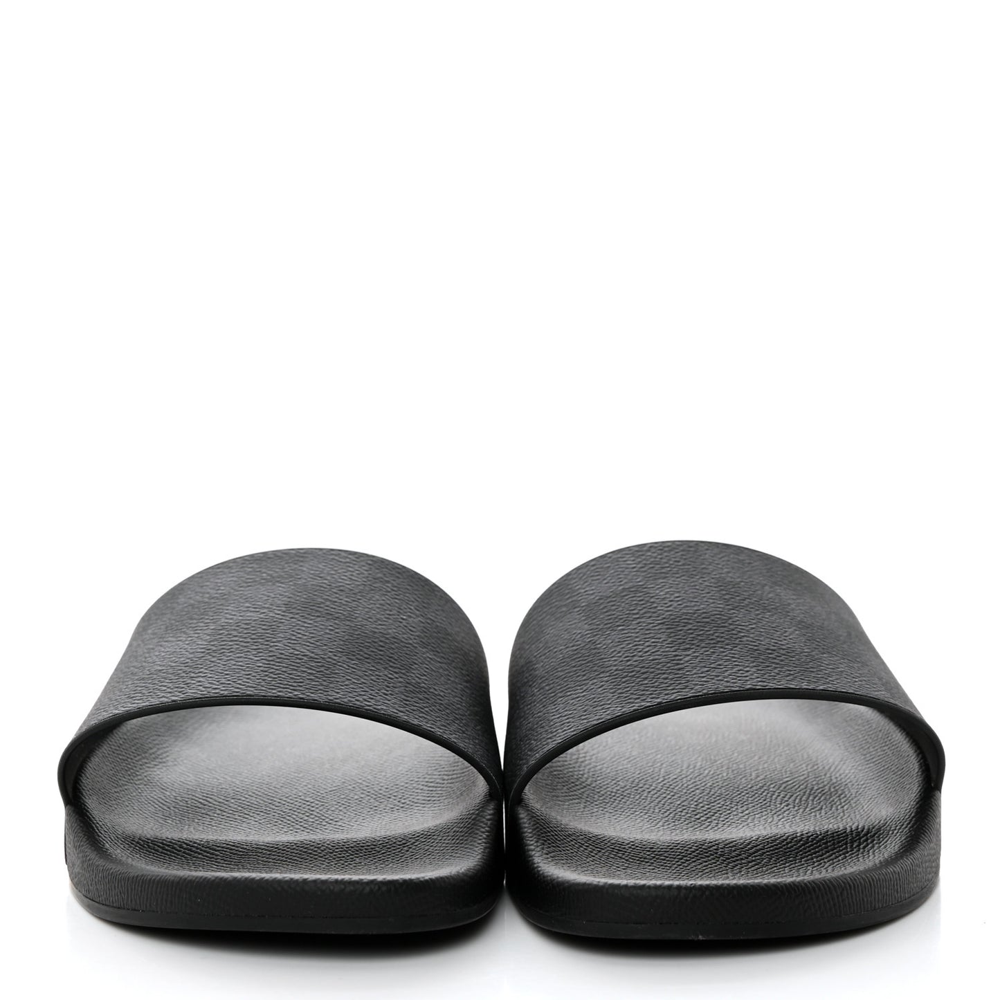 Rubber Damier Mens Waterfront Mules 7.5 Black