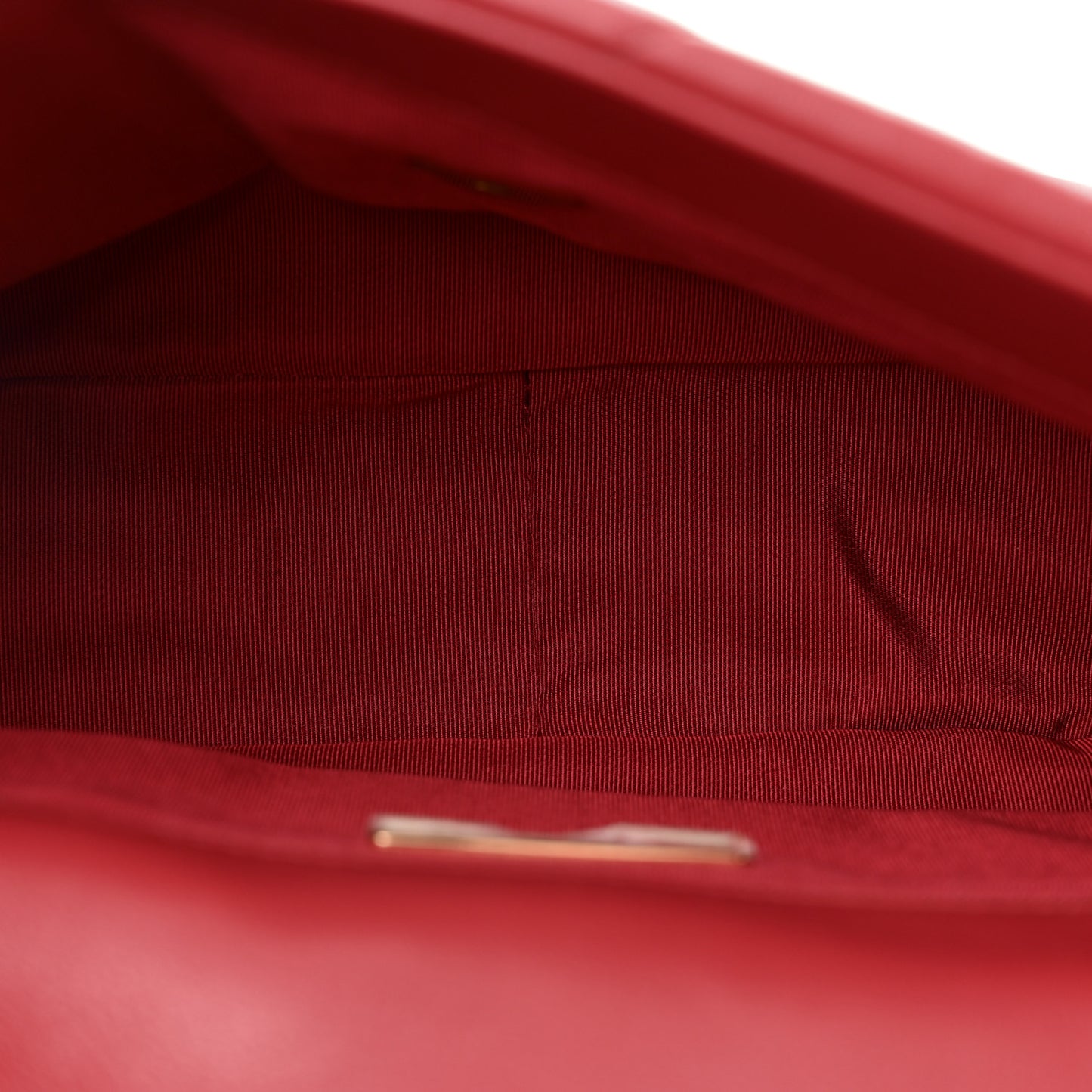 Goatskin Quilted Medium Chanel 19 Flap Red