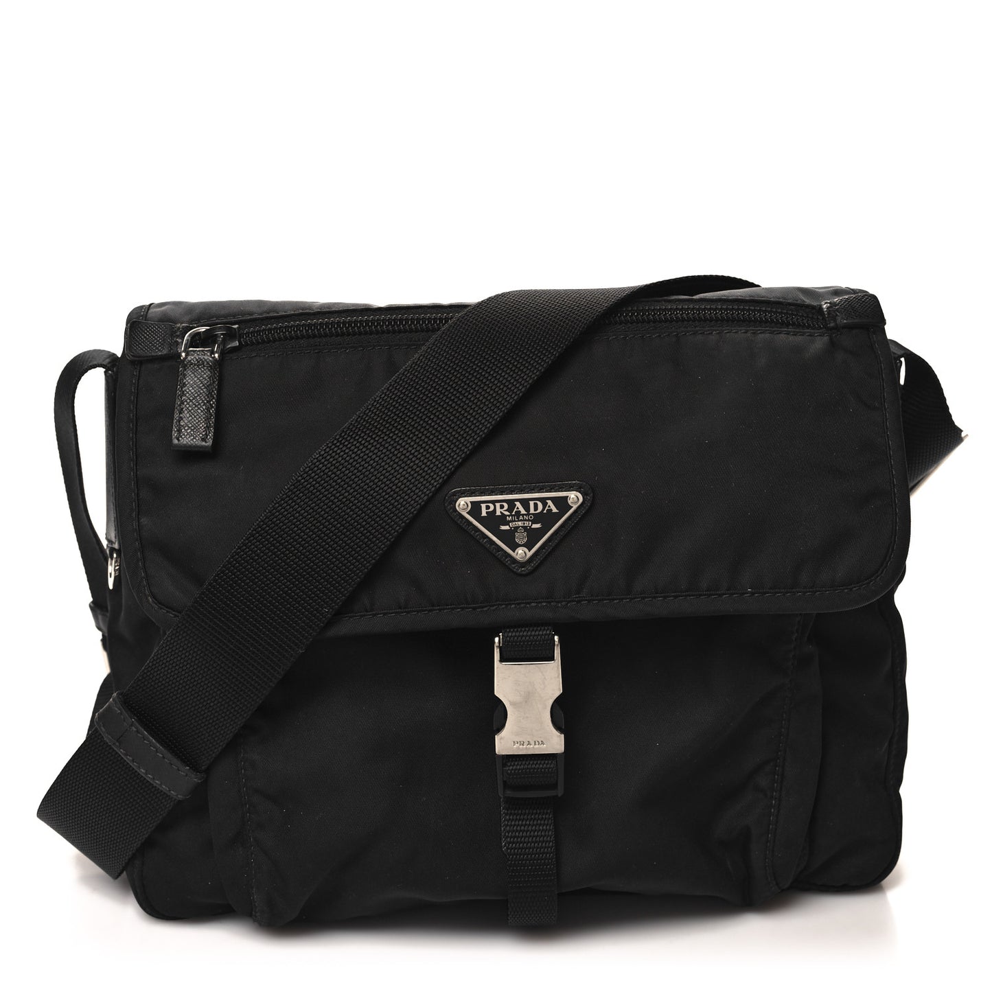 Nylon Vela Messenger Black