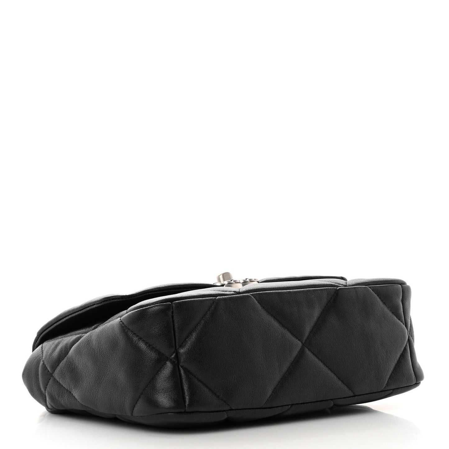 Lambskin Quilted Medium Chanel 19 Flap Black