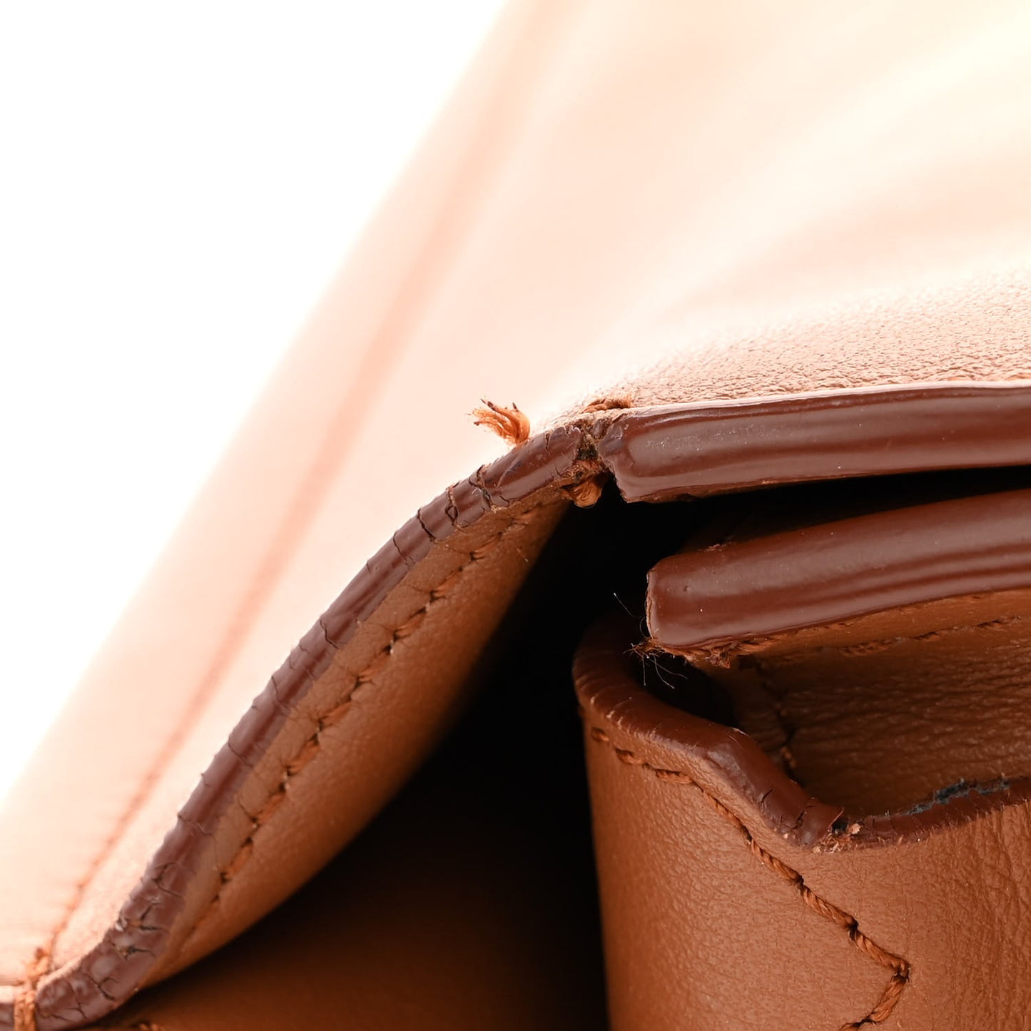 Calfskin Infinity Saddle Bag Cognac